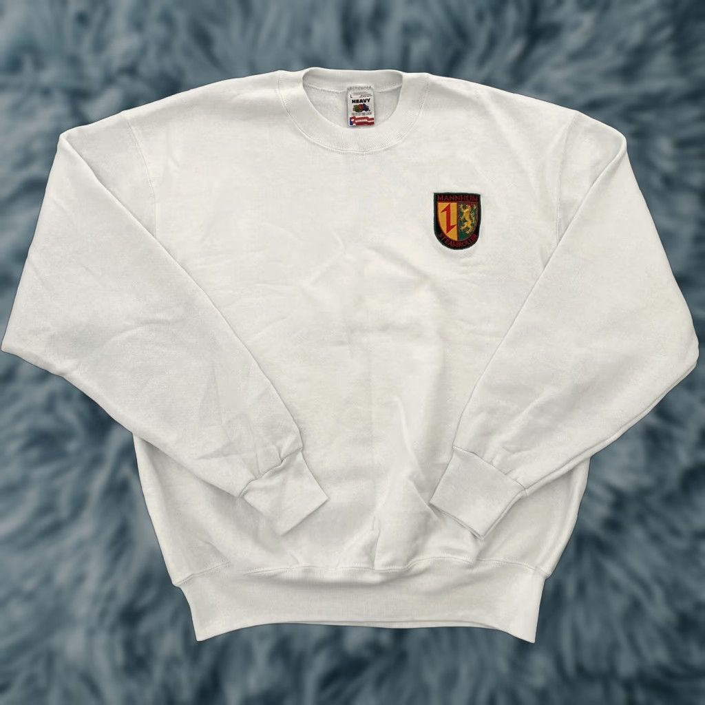 Fruit Of The Loom VINTAGE Mannheim Steamroller Sweater Adult Large White Cotton Blend 1990s Casual Mens L Size US L / EU 52-54 / 3 - 1 Thumbnail