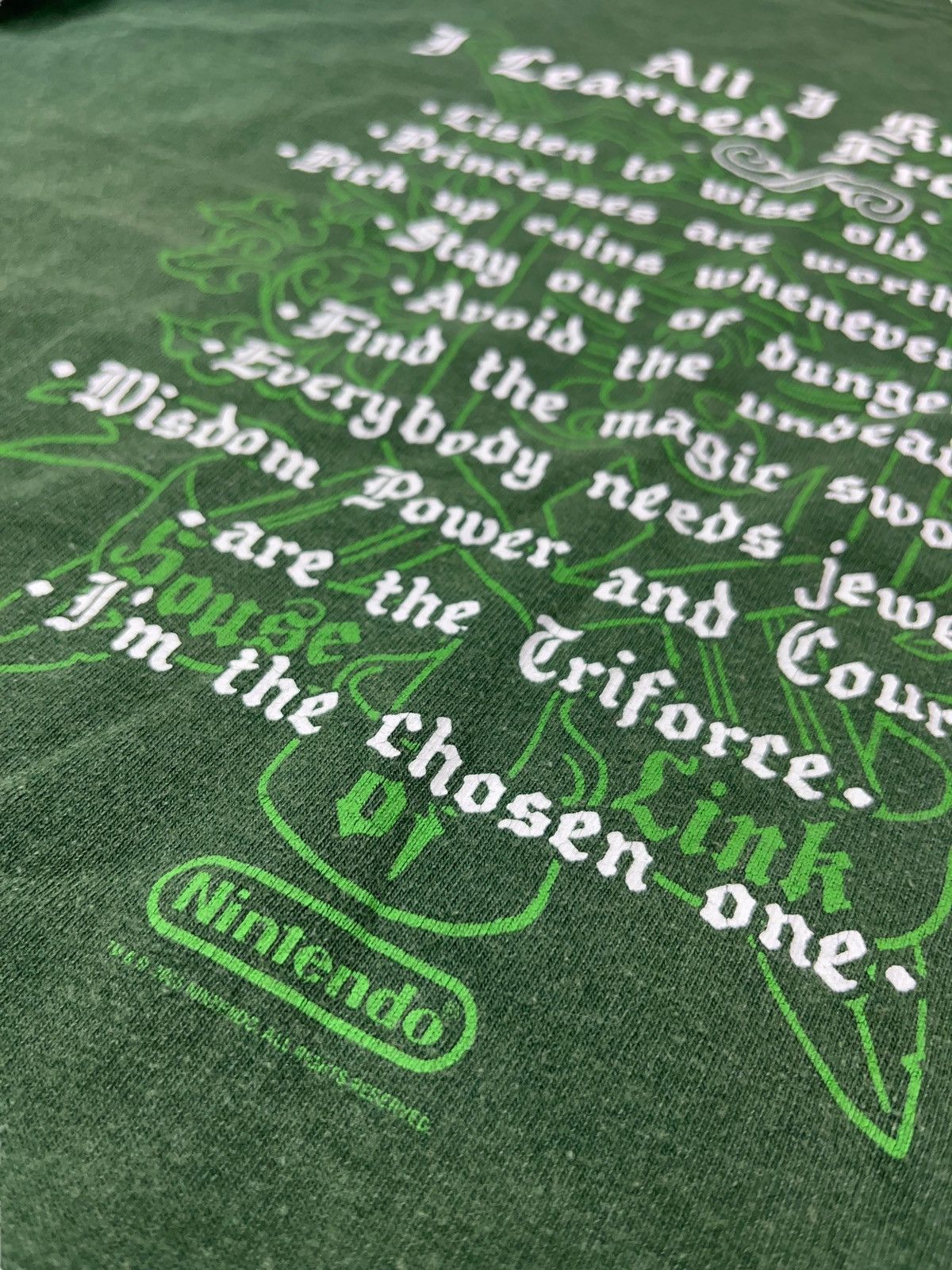 Nintendo × The Game × Vintage Vintage 2005 Nintendo All I know I Learned From Zelda Shirt Size US S / EU 44-46 / 1 - 6 Thumbnail