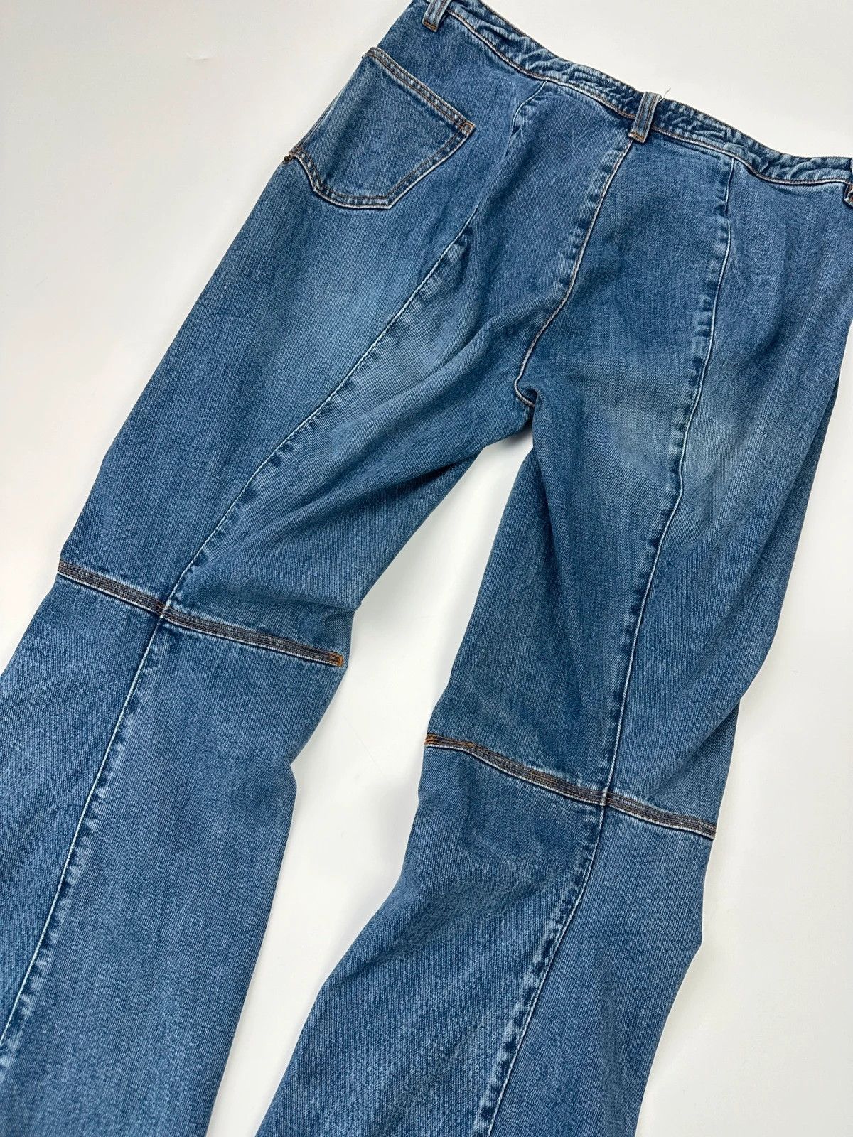 Marithe + Francois Girbaud Marithé + François Girbaud 90’s Twisted Flared Denim Pants Size US 28 / EU 44 - 7 Thumbnail