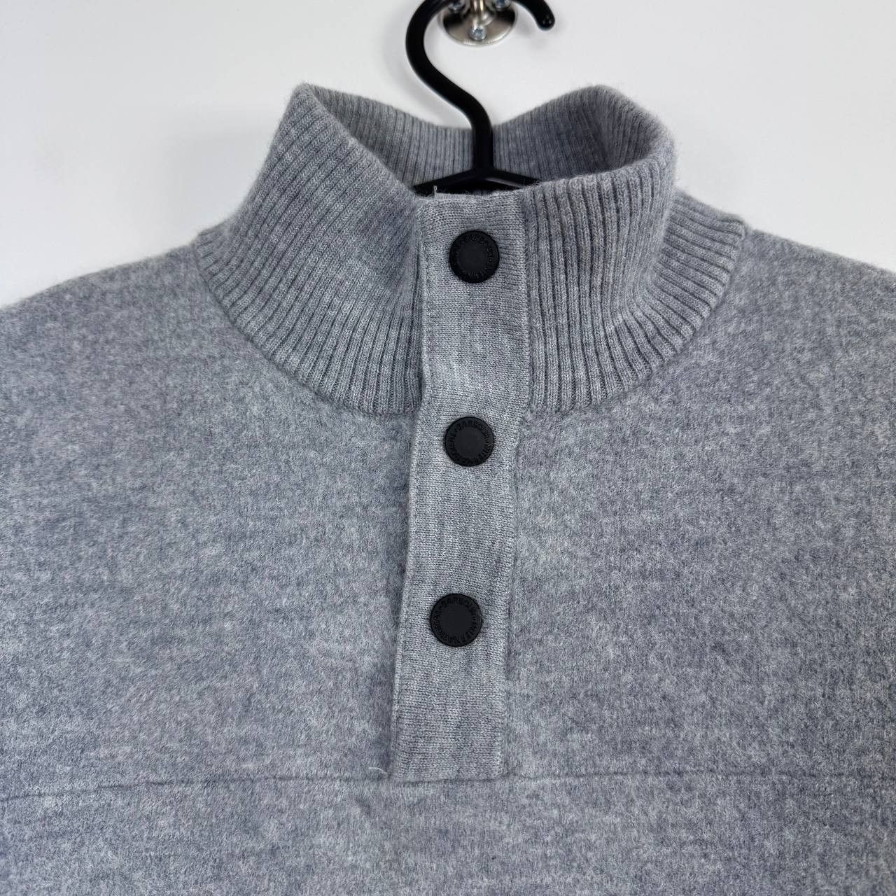 Barbour Barbour International Sweater Mens Grey Knit Half Button M Size US M / EU 48-50 / 2 - 2 Thumbnail