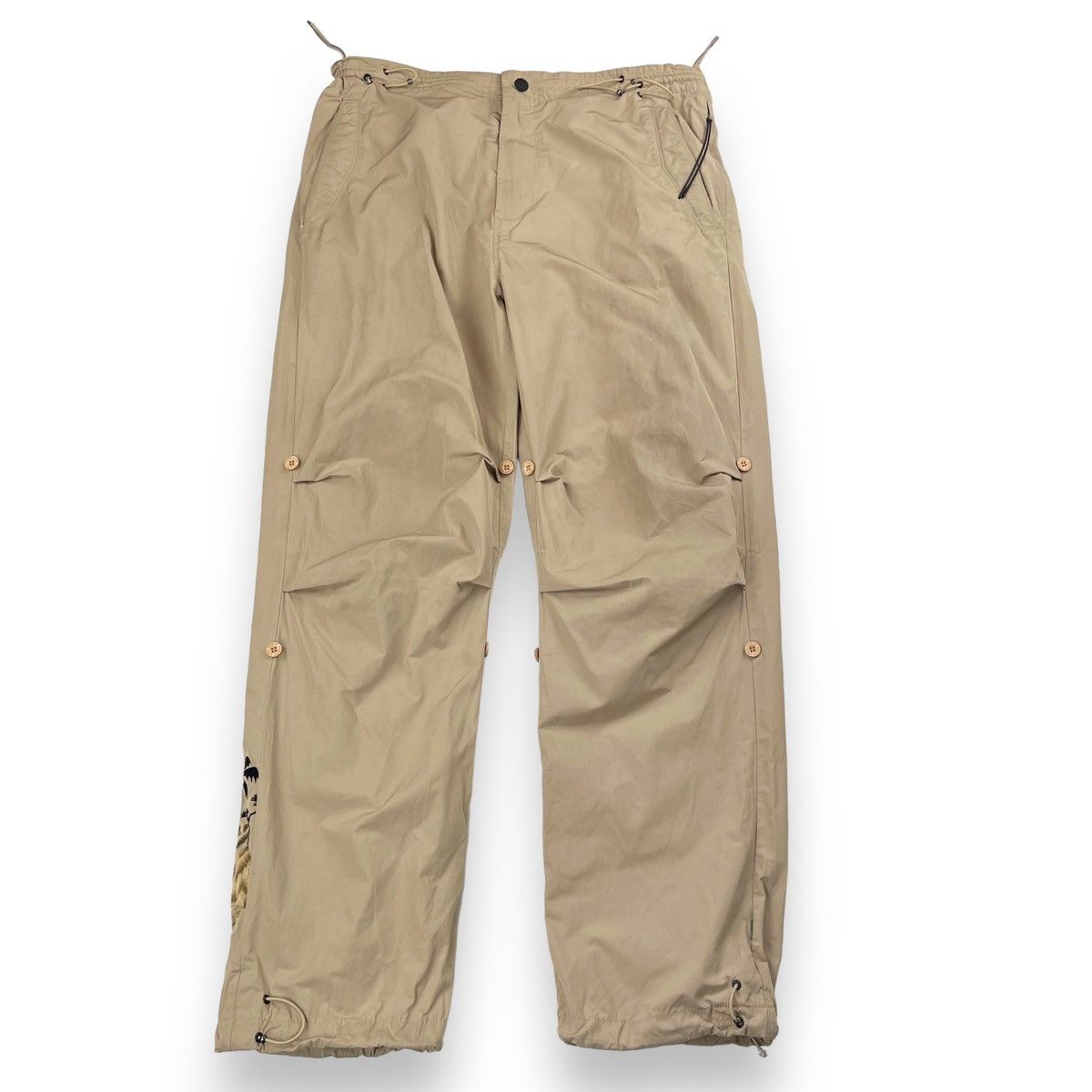 Maharishi Maharishi Beige Embroidered Snopants Size US 32 / EU 48 - 2 Thumbnail