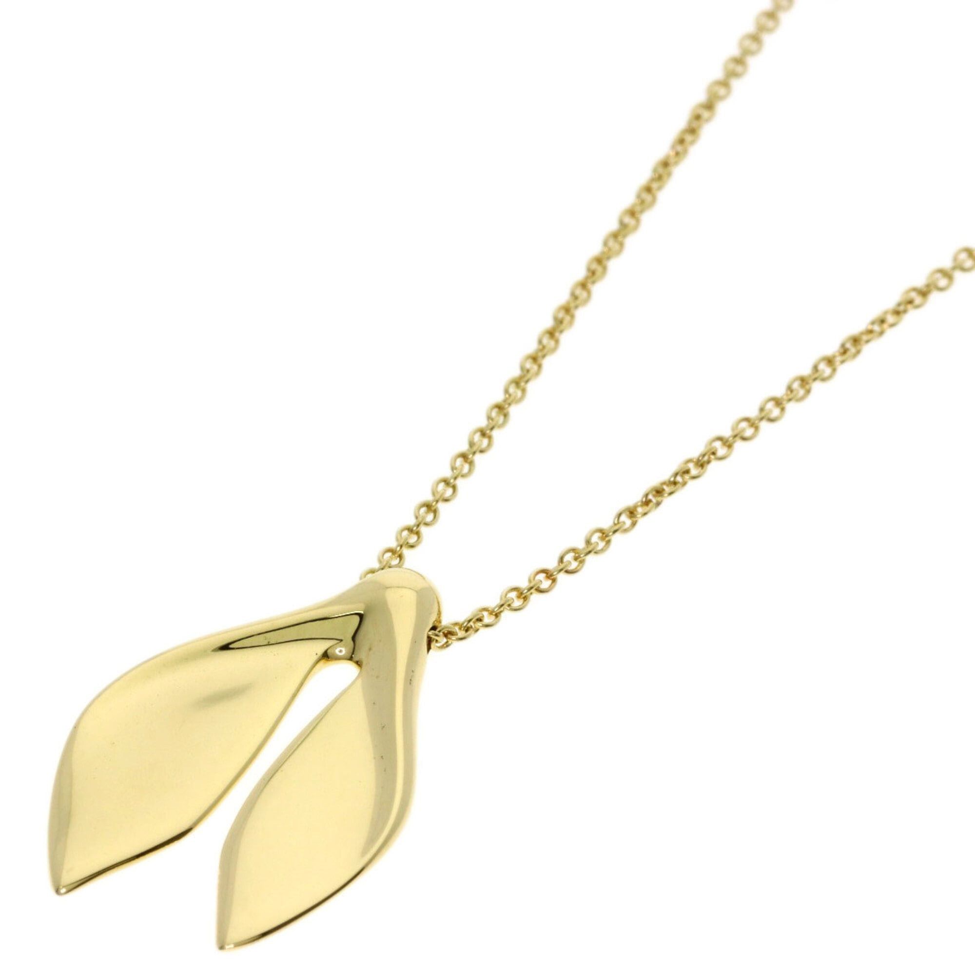 Tiffany & Co. Tiffany & Co. Leaf Fin Necklace, 18K Yellow Gold, Women's. Size ONE SIZE - 1 Thumbnail