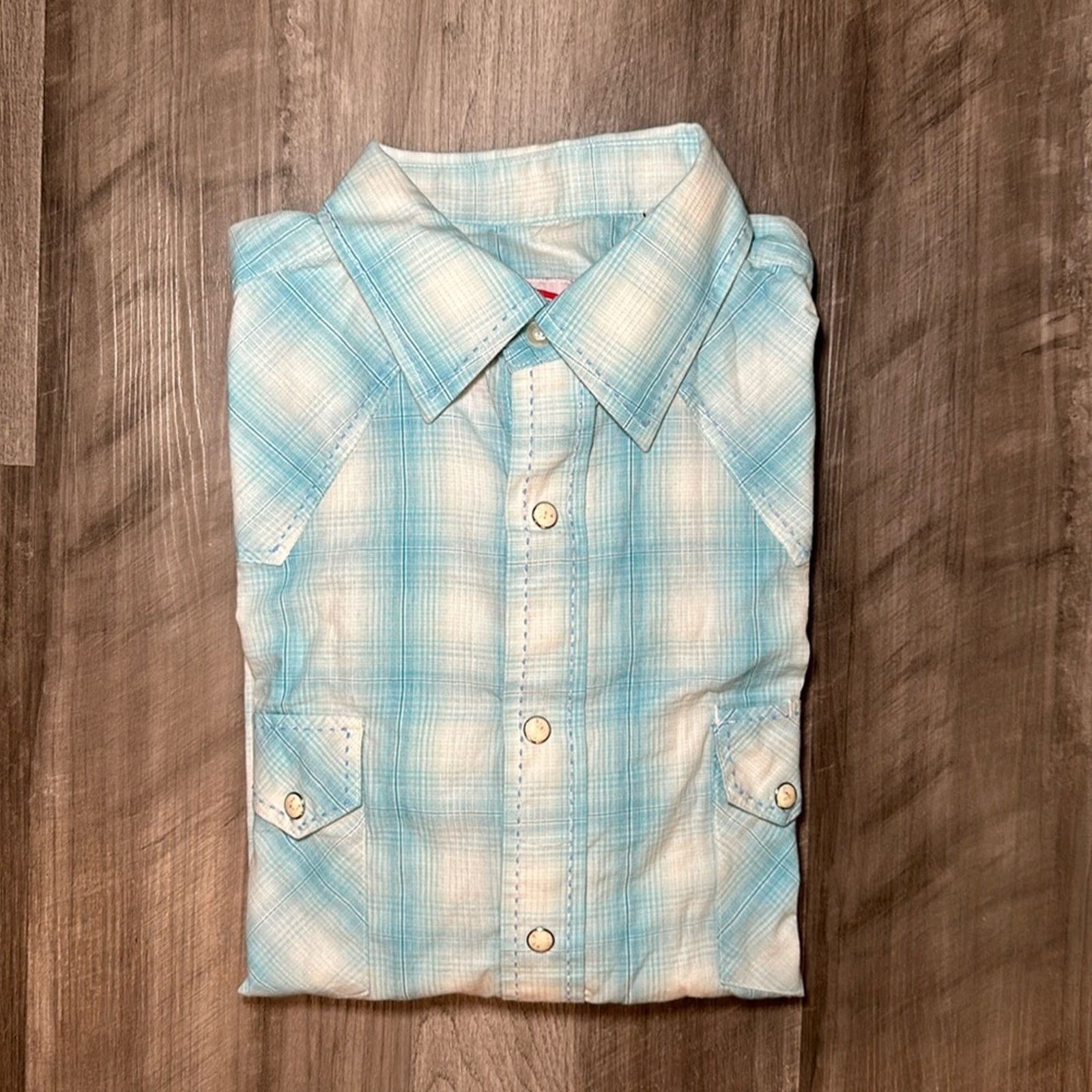 Other Double S Western Long Sleeve Pearl Snap Button - Large Size US L / EU 52-54 / 3 - 1 Thumbnail