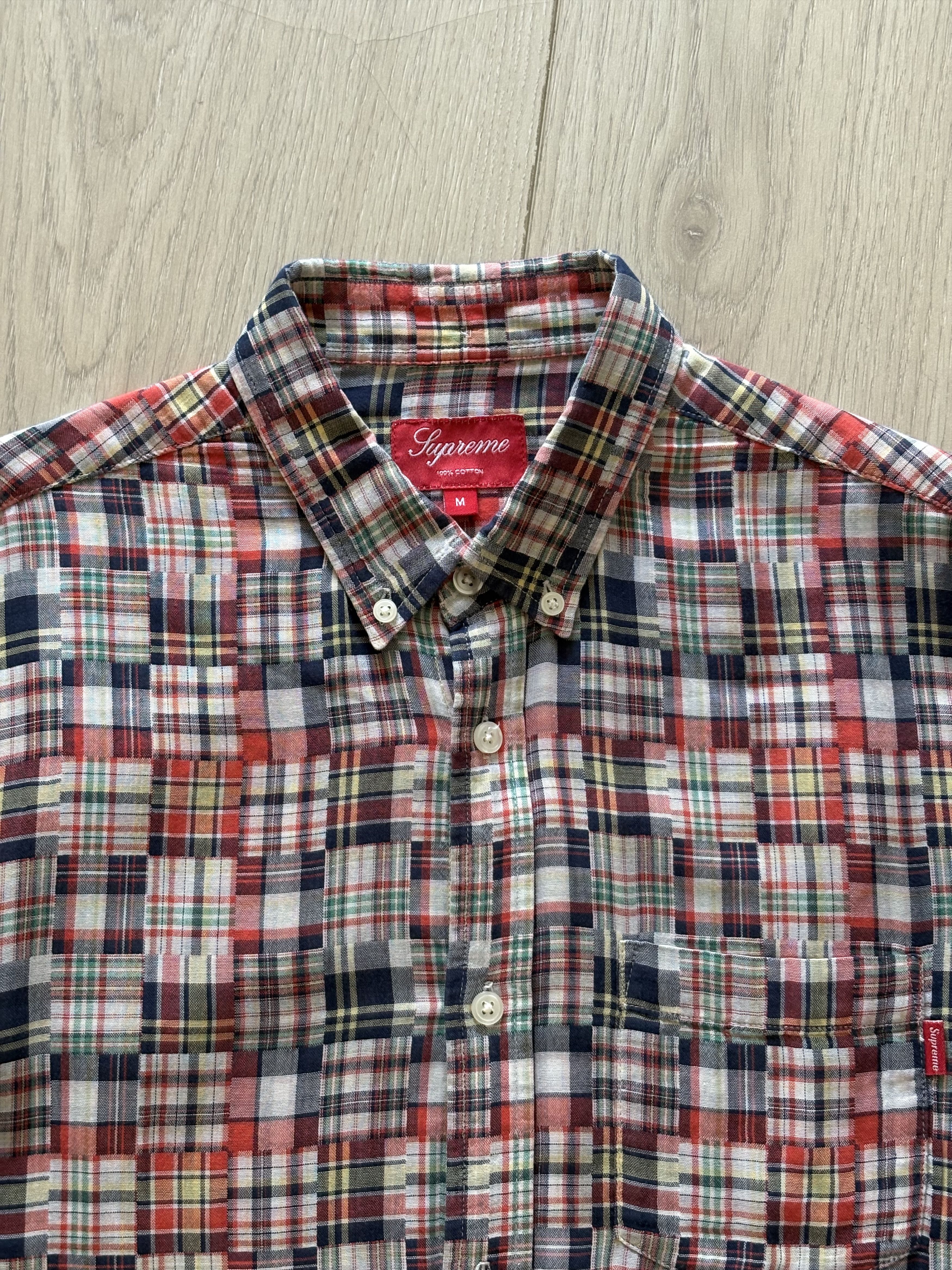 Supreme Madras Long Sleeve Button Up Shirt SS 2011 Size US M / EU 48-50 / 2 - 2 Thumbnail