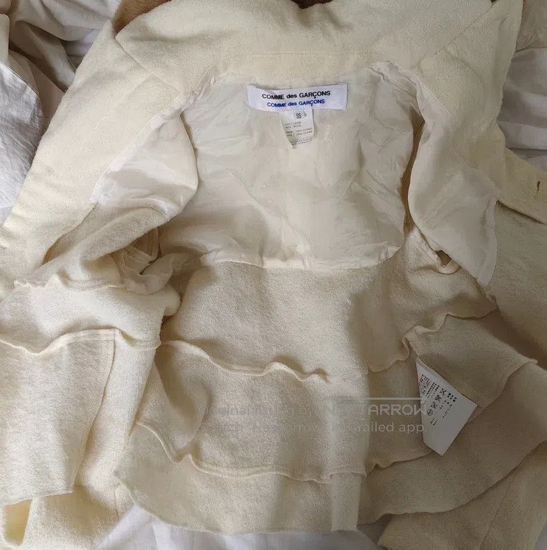 Comme des Garcons Comme Des Garcons Napped wool ruffle short blazer Size XS / US 0-2 / IT 36-38 - 5 Thumbnail