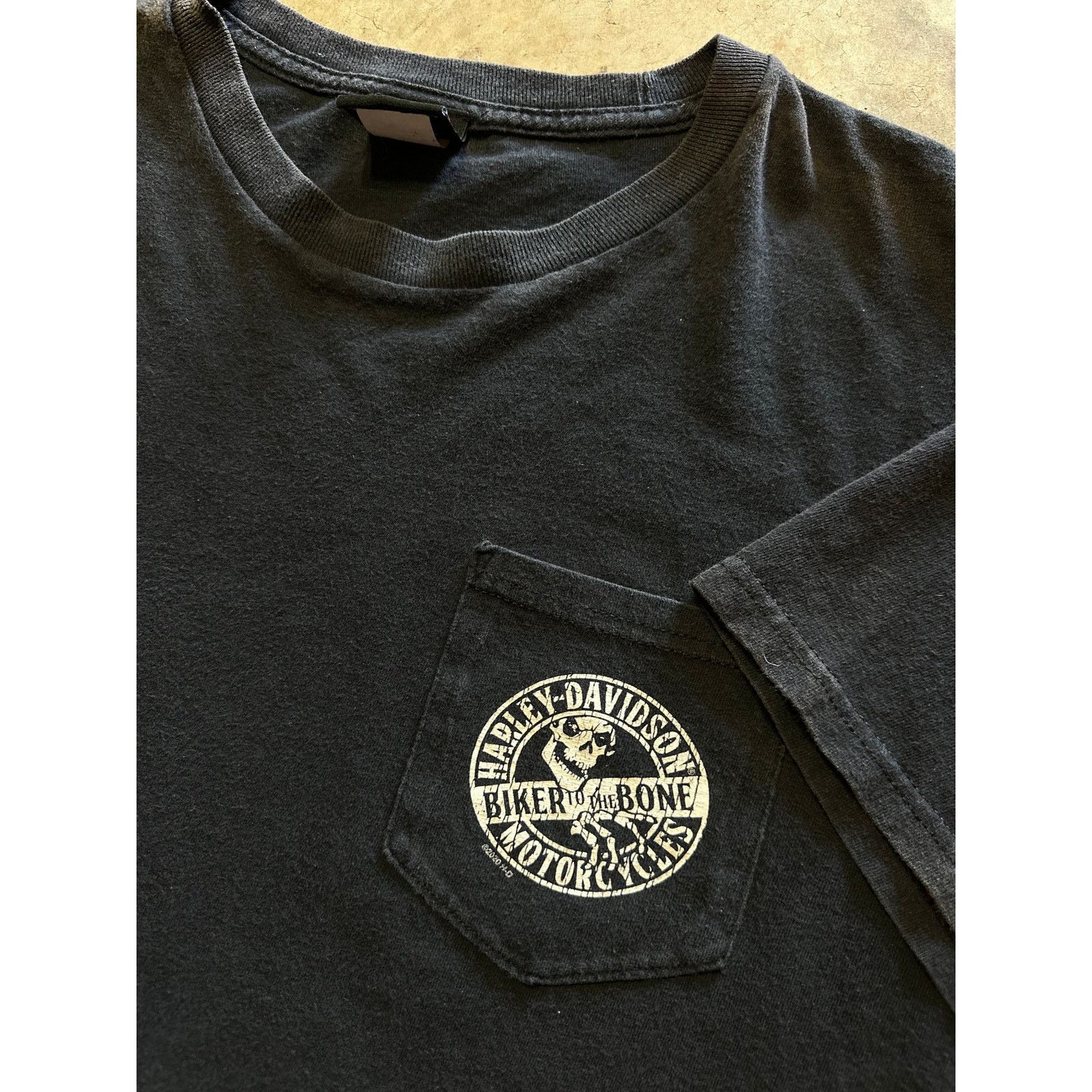 Harley Davidson × Vintage Harley Davidson Motorcycles Black Graphic T-Shirt XL Flames Size US XL / EU 56 / 4 - 4 Thumbnail