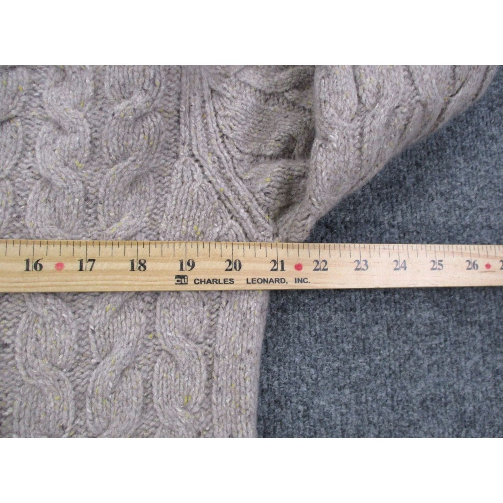 Vintage Irelandseye Wool Silk Cable-Knit Pullover Beige L Womens Sweater Christmas Fall Winter Casual Womens Pullover Knit Thermal Logo Irelandseye Size L / US 10 / IT 46 - 5 Thumbnail