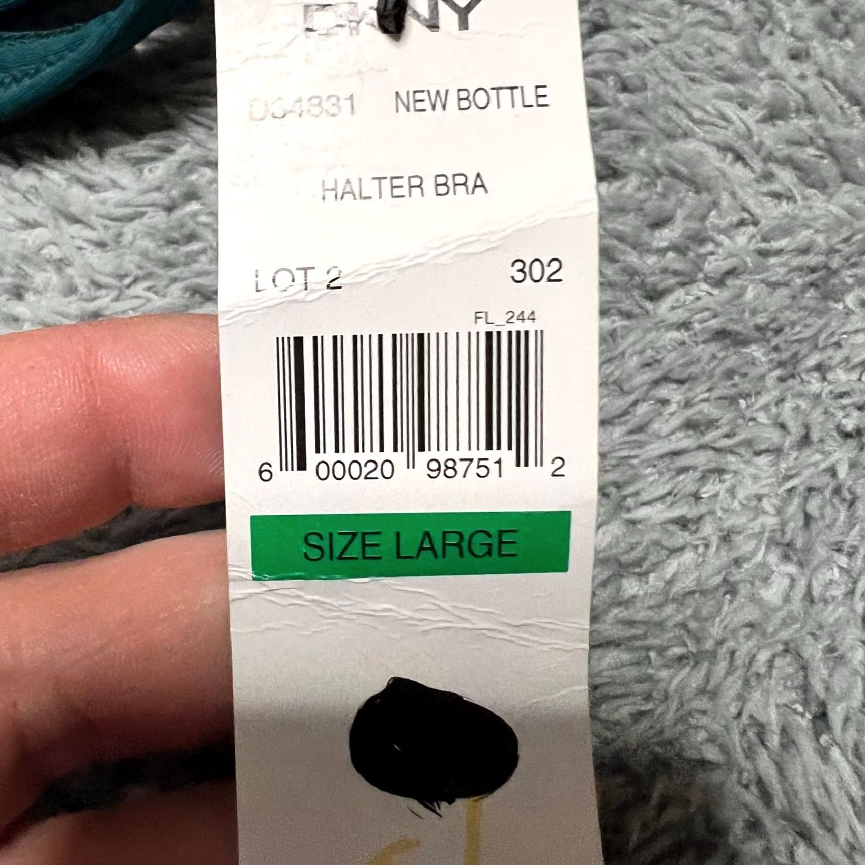 DKNY DKNY Bikini Top Womens Large Green Swim Suit Top Bikini L Green Womens Size L / US 10 / IT 46 - 2 Thumbnail