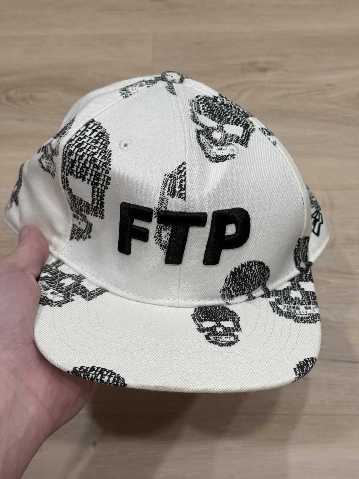 Fuck The Population FTP Skull Fitted Hat Size 7 7/8 Size ONE SIZE - 8 Thumbnail