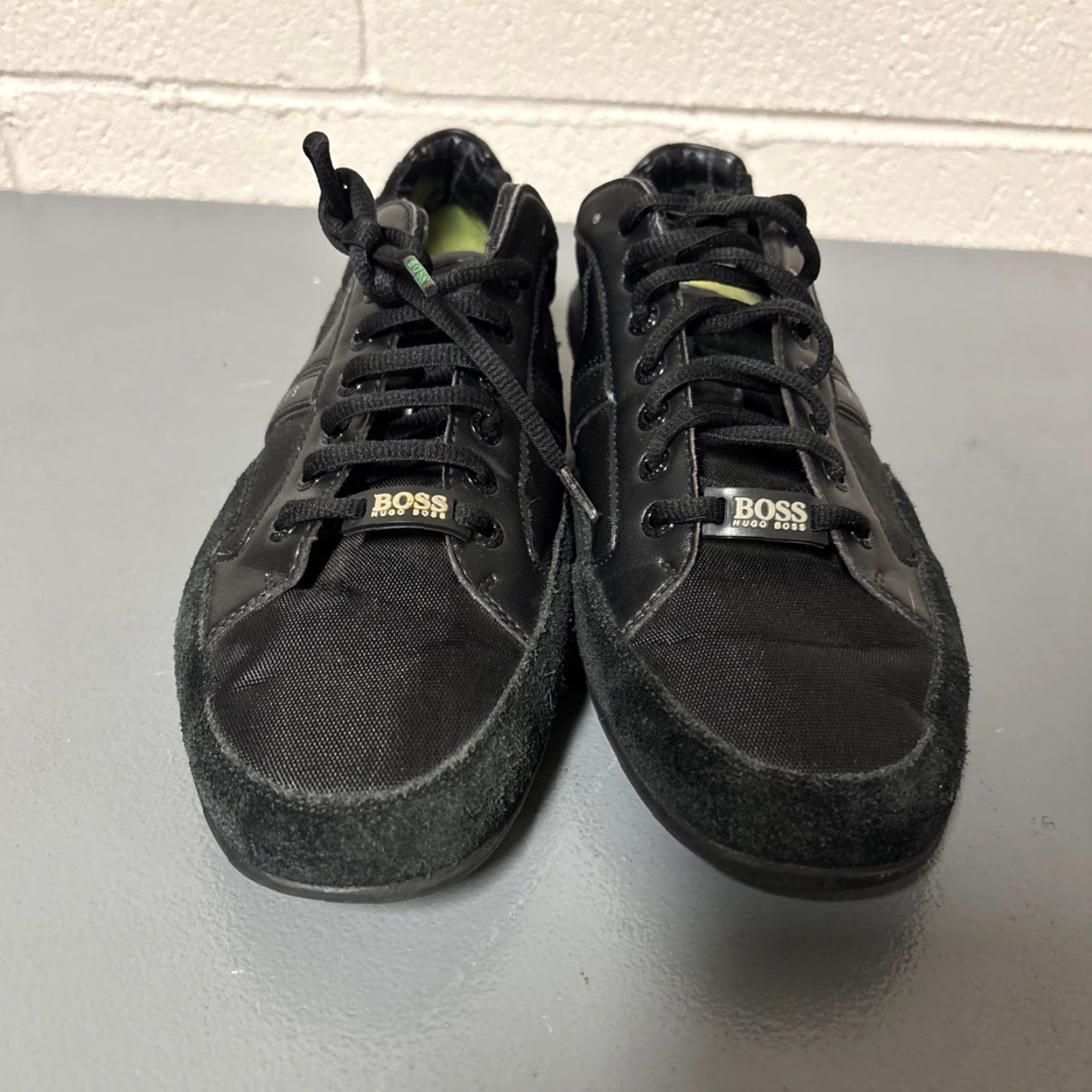 Hugo Boss HUGO BOSS Saturn Low Top Sneakers Black Men's 10 43 Sneakers Casual Men Mens Shoes Rubber Leather Synthetic Size US M / EU 48-50 / 2 - 2 Thumbnail