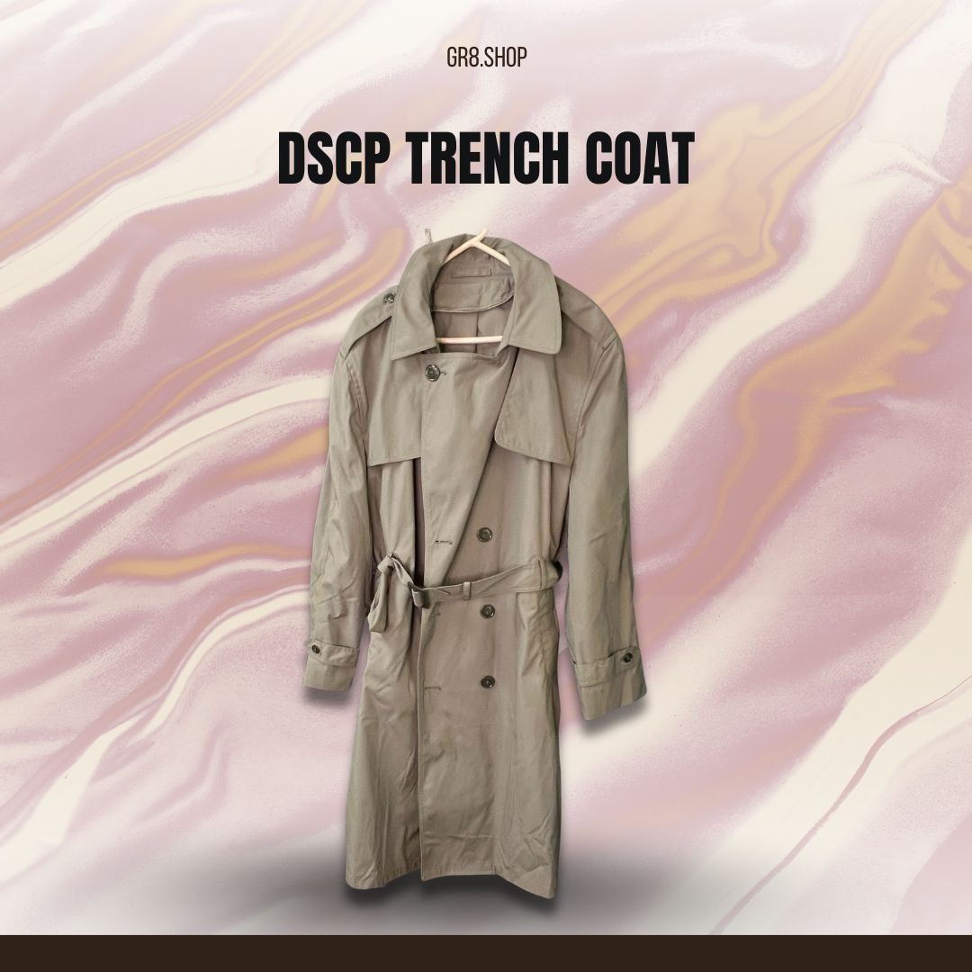 Other DSCP Khaki Double-Breasted Trench Coat With Belted Waist & E Size M / US 6-8 / IT 42-44 - 1 Thumbnail