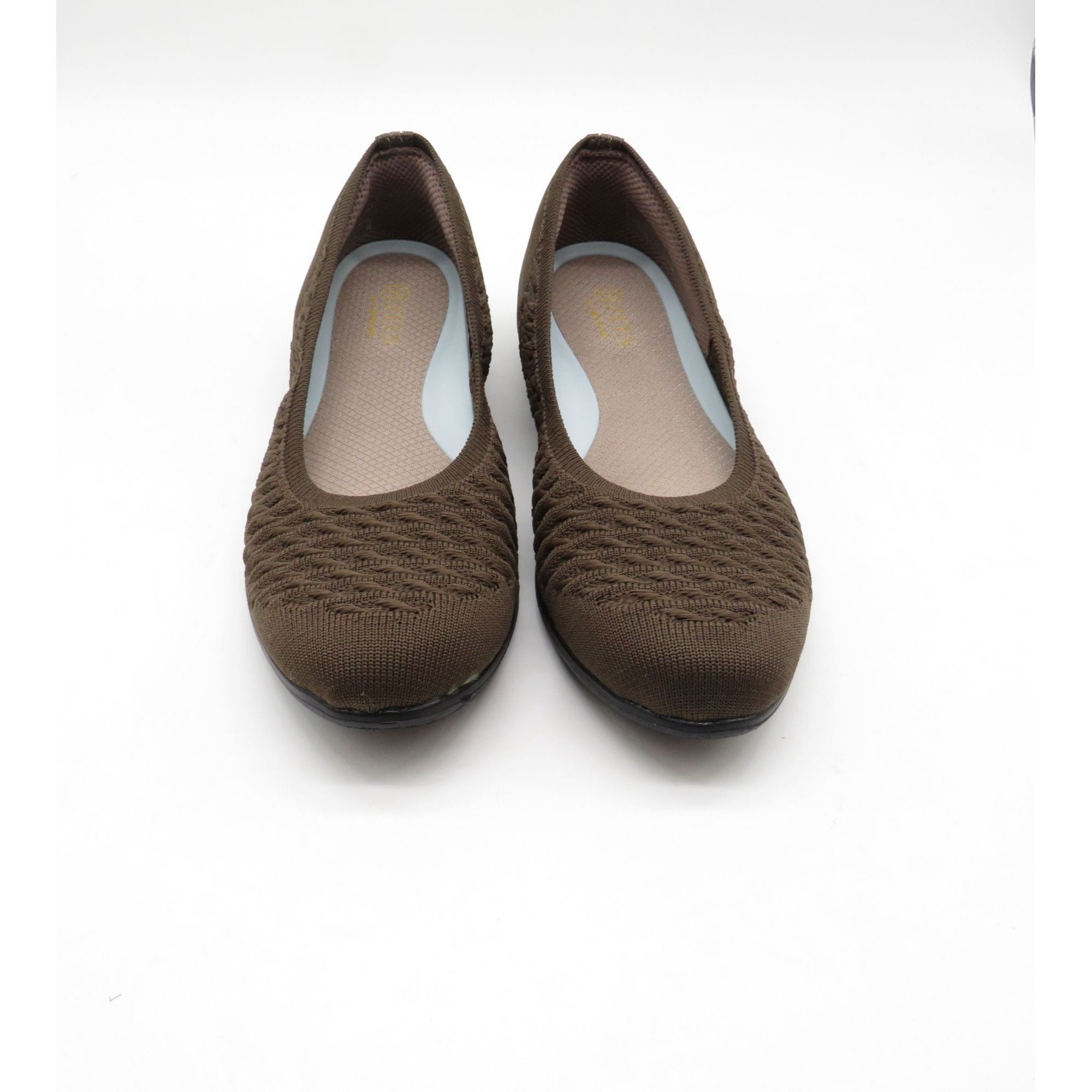 Other BZees Khloe Women's Hunter Green Woven Knit Ballet Flats Siz Size US 6.5 / IT 36.5 - 2 Thumbnail