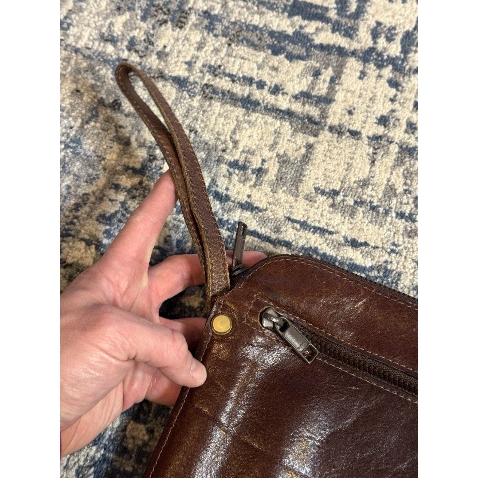 Vintage VINTAGE Renwick Briefcase Leather Bag Medium Brown Canada Mens Oxhide Slim Underarm Writing Case 15.5 x 11 Outer Pockets Size ONE SIZE - 2 Thumbnail