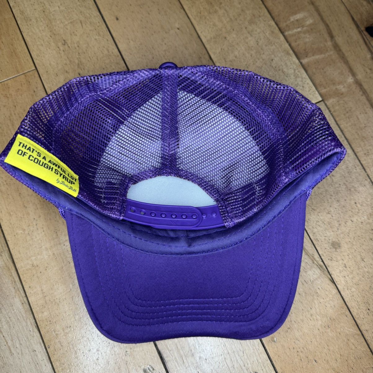 Awful Lot of Cough Syrup Awful lot of cough syrup trucker hat (Purple/Red) Size ONE SIZE - 2 Thumbnail