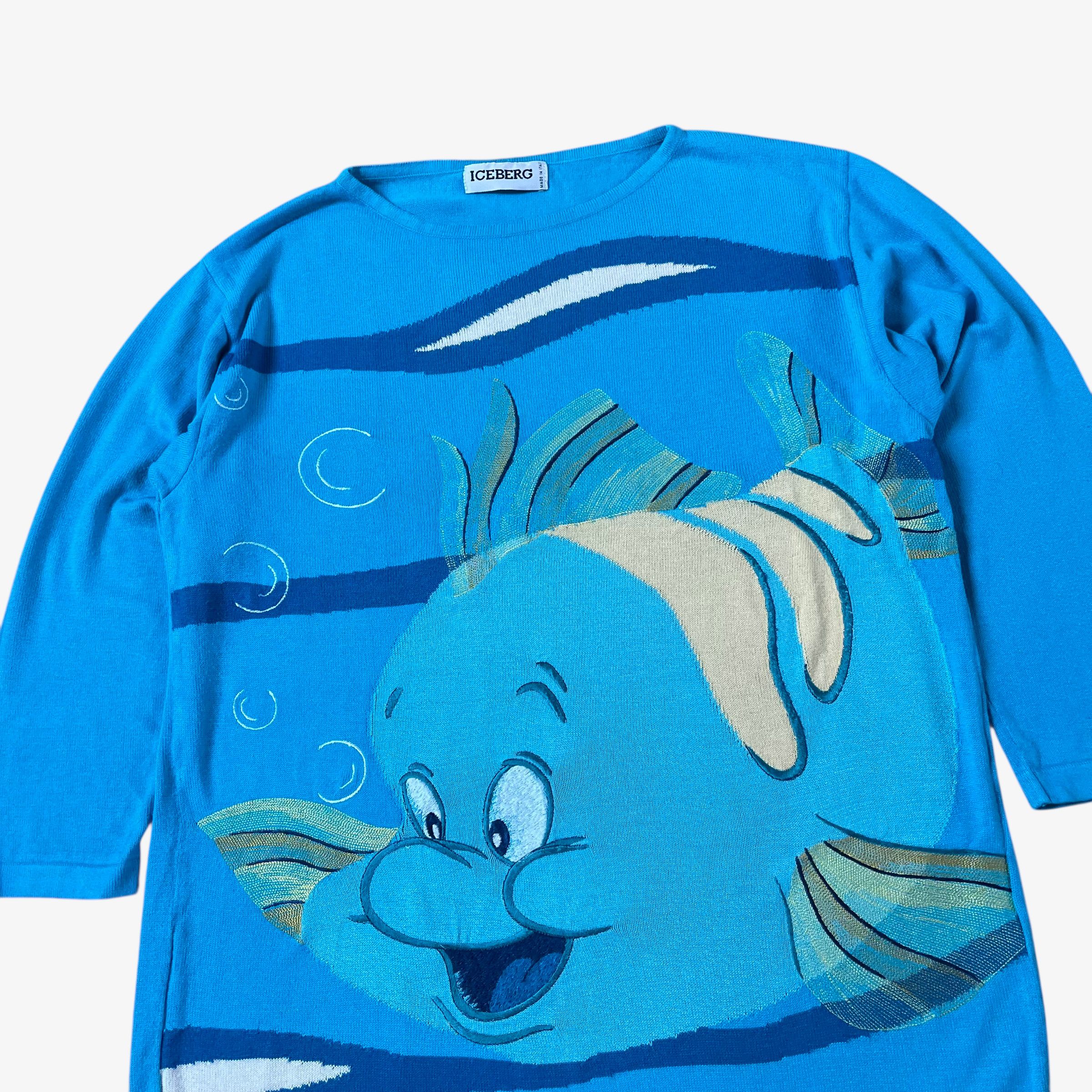Iceberg Vintage 90s Women's ICEBERG Disney Little Mermaid Jumper Size S / US 4 / IT 40 - 3 Thumbnail