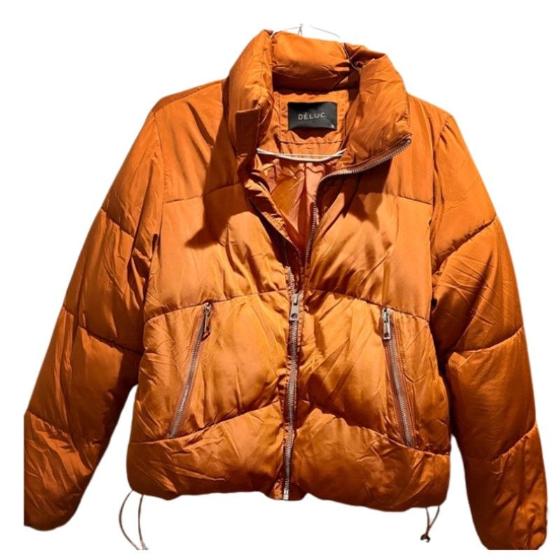 Other DELUC Women's Lipa Rust Puffer Zipper Jacket Sz S Size S / US 4 / IT 40 - 2 Thumbnail