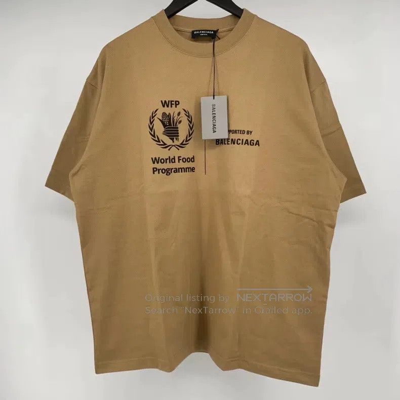 Balenciaga Balenciaga Khaki Food Agency Short Sleeve Size US L / EU 52-54 / 3 - 1 Thumbnail