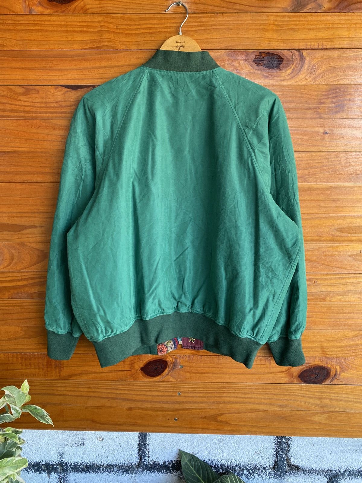 Japanese Brand Vintage Japanese Reversible Bomber Green Flight Jacket Size US L / EU 52-54 / 3 - 19 Thumbnail