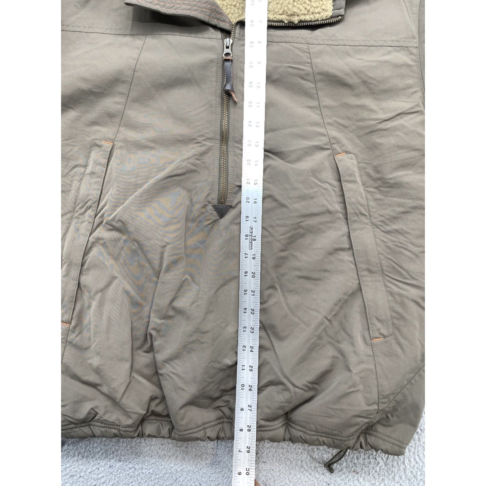 Eddie Bauer Eddie Bauer 1/2 Zip Sherpa Lined Nylon Jacket Men’s XL Green Mens Size US XL / EU 56 / 4 - 7 Thumbnail