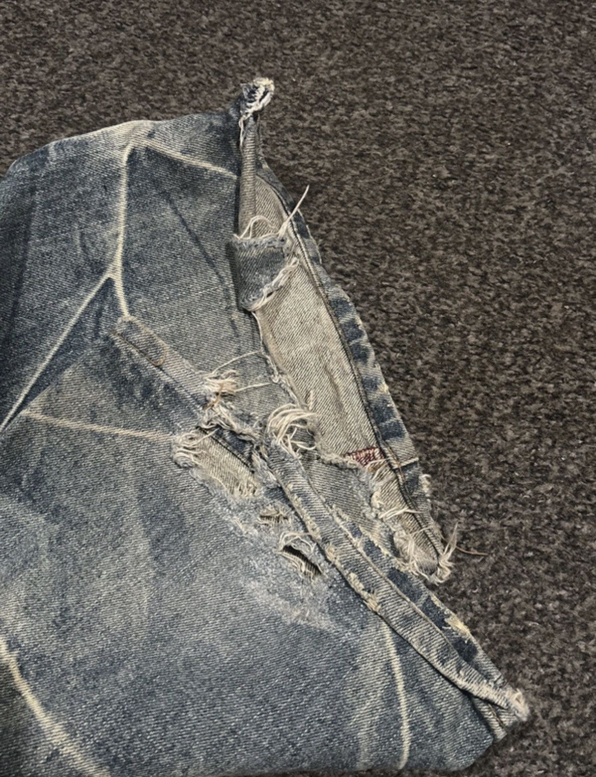 JACKROSE Japanese Distressed Flared Denim Size US 31 - 5 Thumbnail