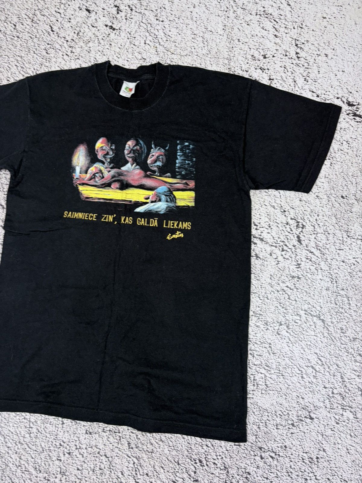 Band Tees Vintage 90s Humor Punk Adult Art Graphic Tee Saimniece Zin L Size US L / EU 52-54 / 3 - 4 Thumbnail