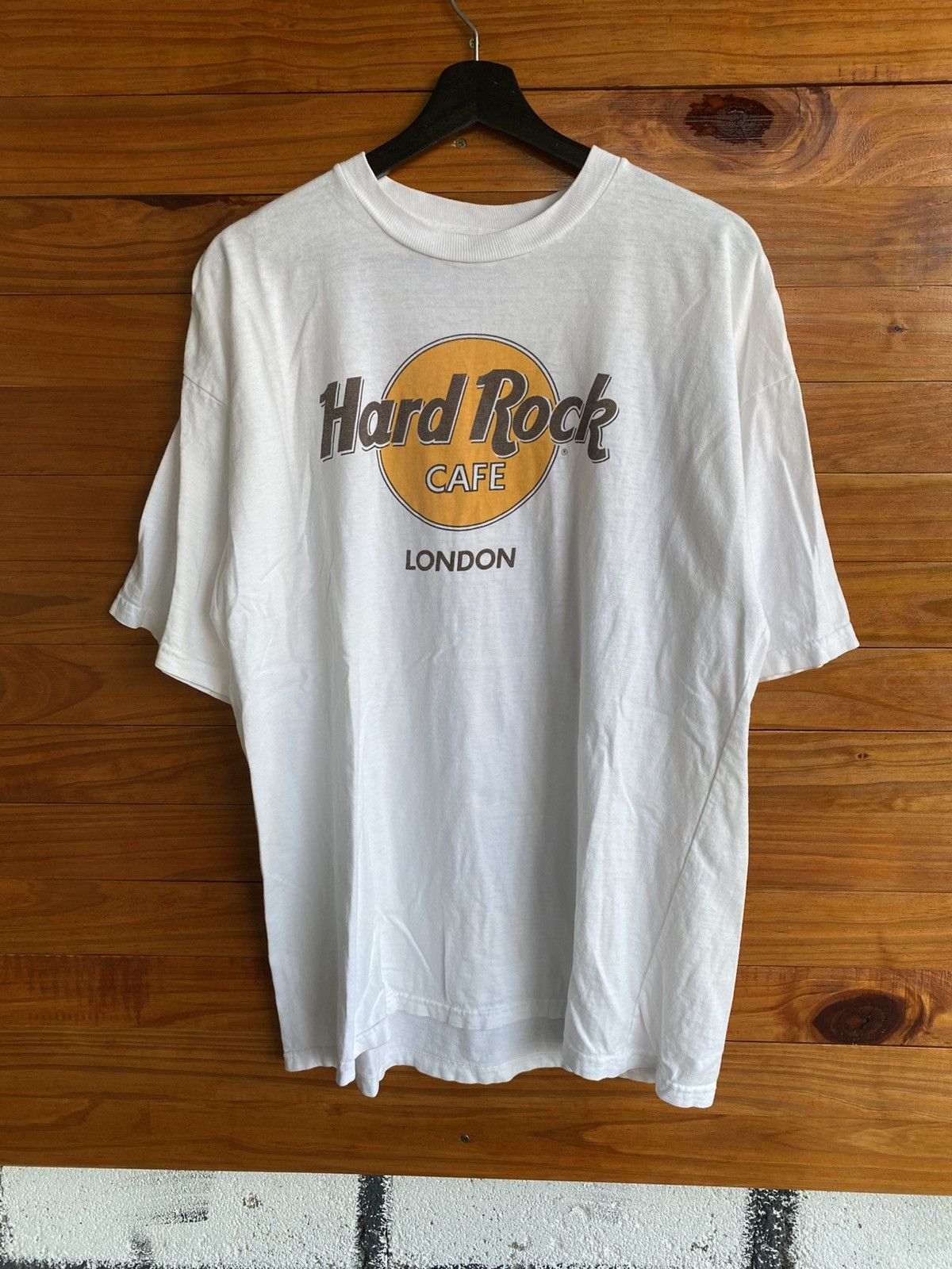 Hard Rock Cafe Vintage Hard Rock Cafe London White T-Shirt | 100% Cotton Size US XL / EU 56 / 4 - 2 Thumbnail