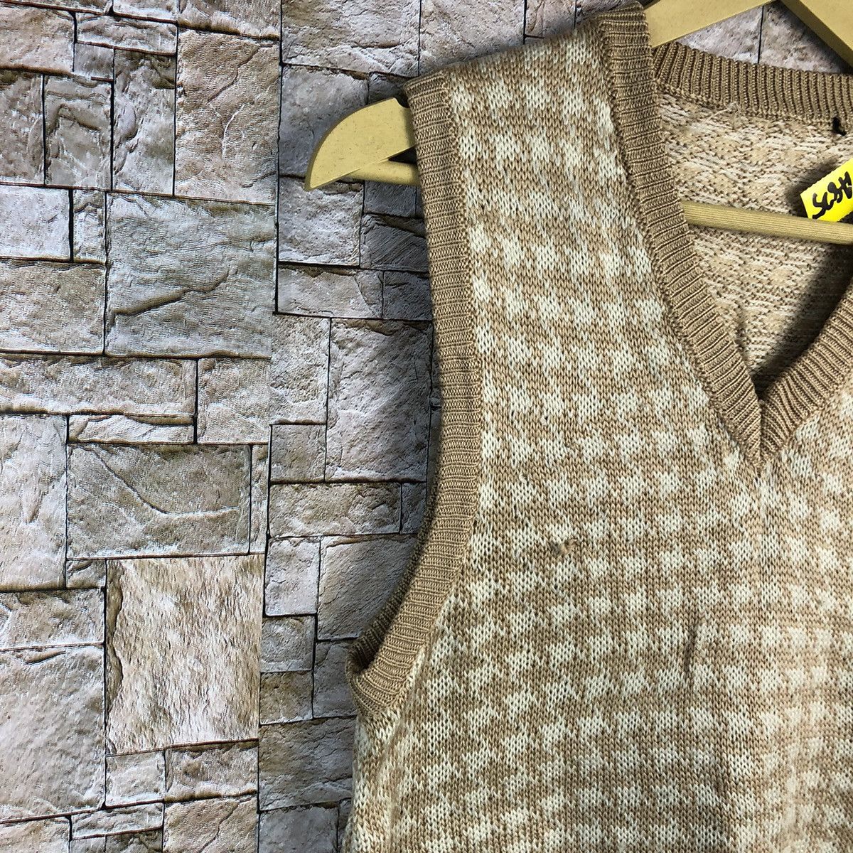 Japanese Brand × Vintage Japan vintage Brown Vest knitwear #A825 Size S / US 4 / IT 40 - 7 Thumbnail