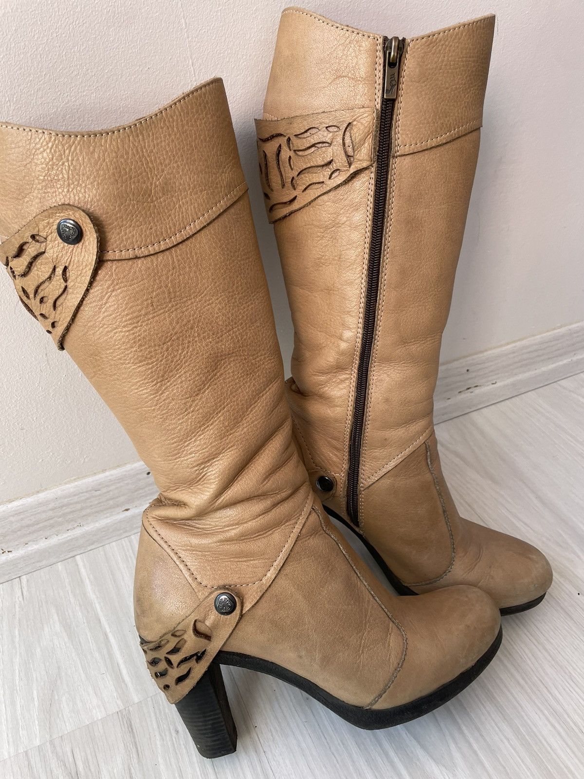 Vintage Vintage leather boots Size US 6 / IT 36 - 14 Thumbnail