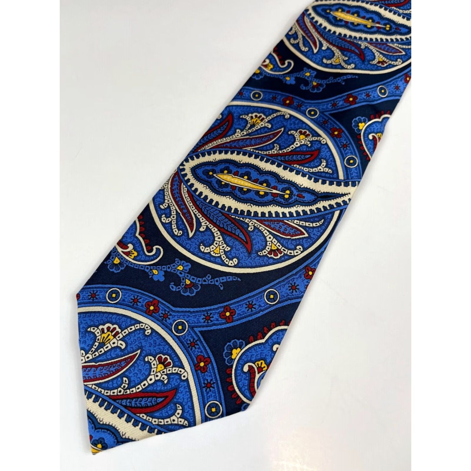 Ralph Lauren VINTAGE Men's Lauren Ralph Lauren Silk Tie Paisley Handmade Size ONE SIZE - 4 Thumbnail