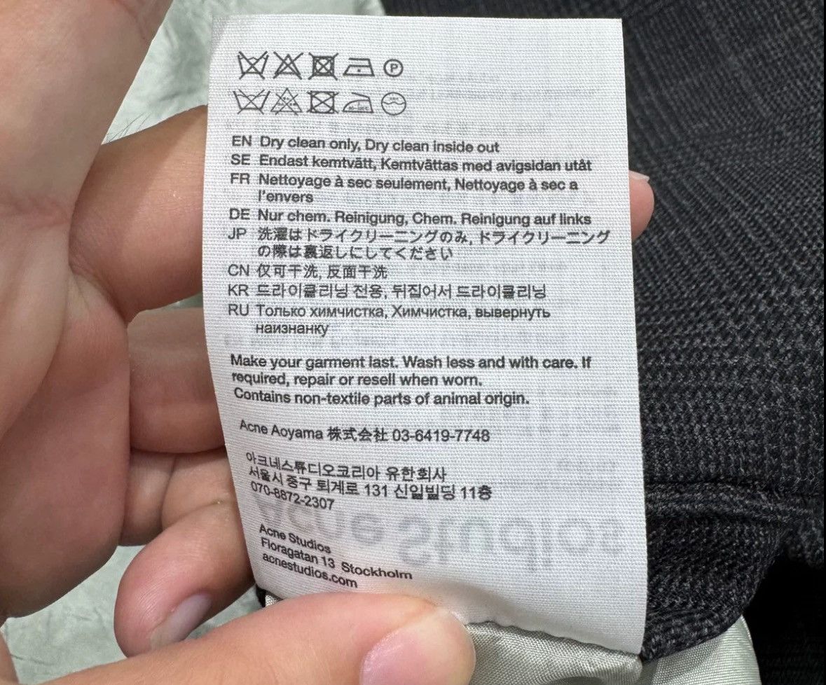 Acne Studios Acne studios Plaid suit 2412-Nextarrow Size US S / EU 44-46 / 1 - 7 Thumbnail