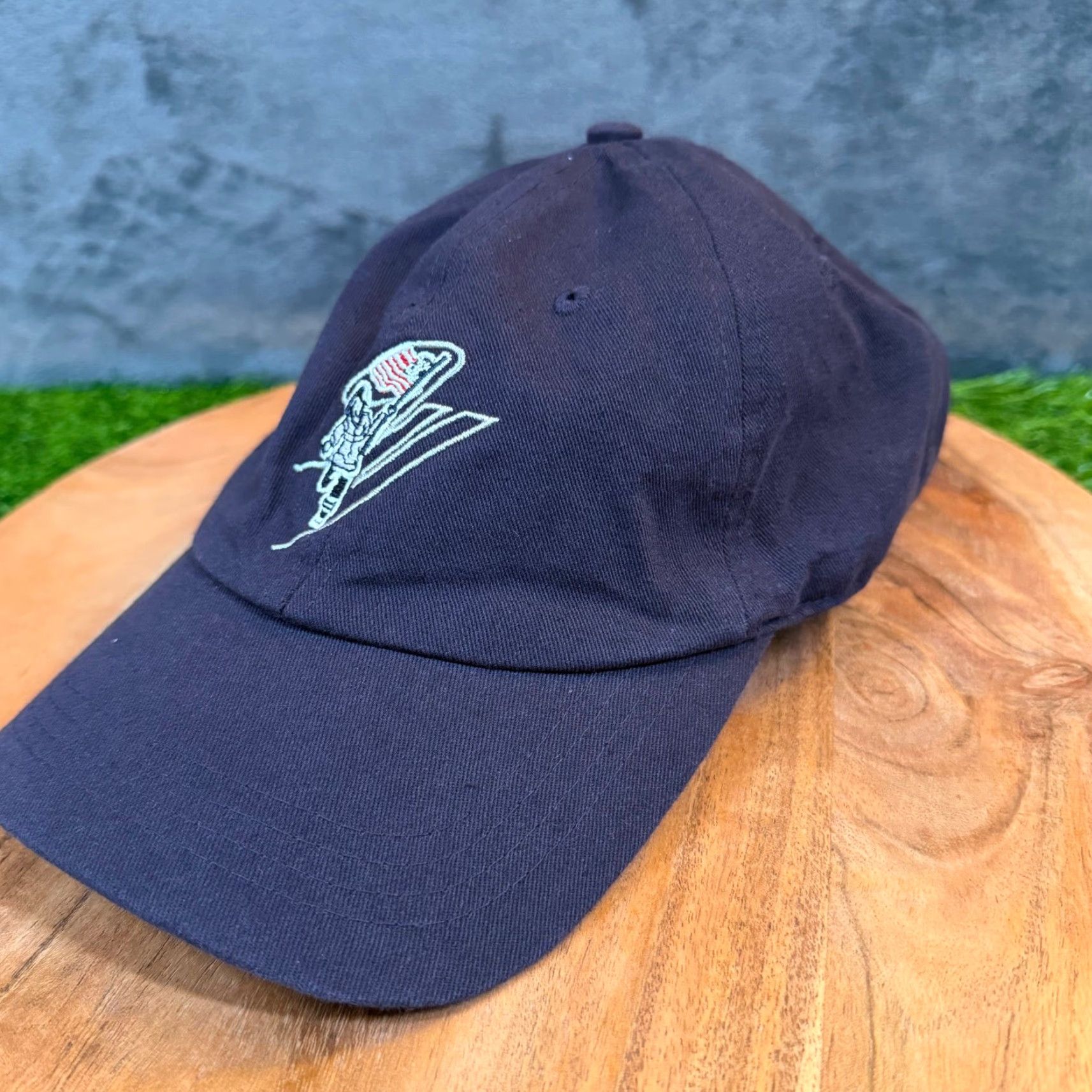 Vintage Tunnel to Towers 9/11 Memorial Hat Blue Adjustable Strapback Cap Mens Baseball Cap Navy Blue Cotton Twill Adjustable Breathable Lightweight Hat Size ONE SIZE - 2 Thumbnail
