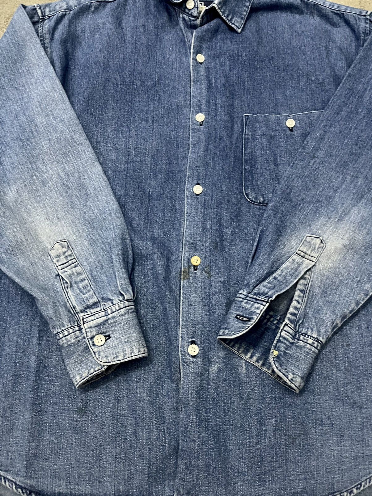 Polo Ralph Lauren POLO RALPH LAUREN DENIM SHIRTS SINGLE POCKET FADED Size US M / EU 48-50 / 2 - 4 Thumbnail