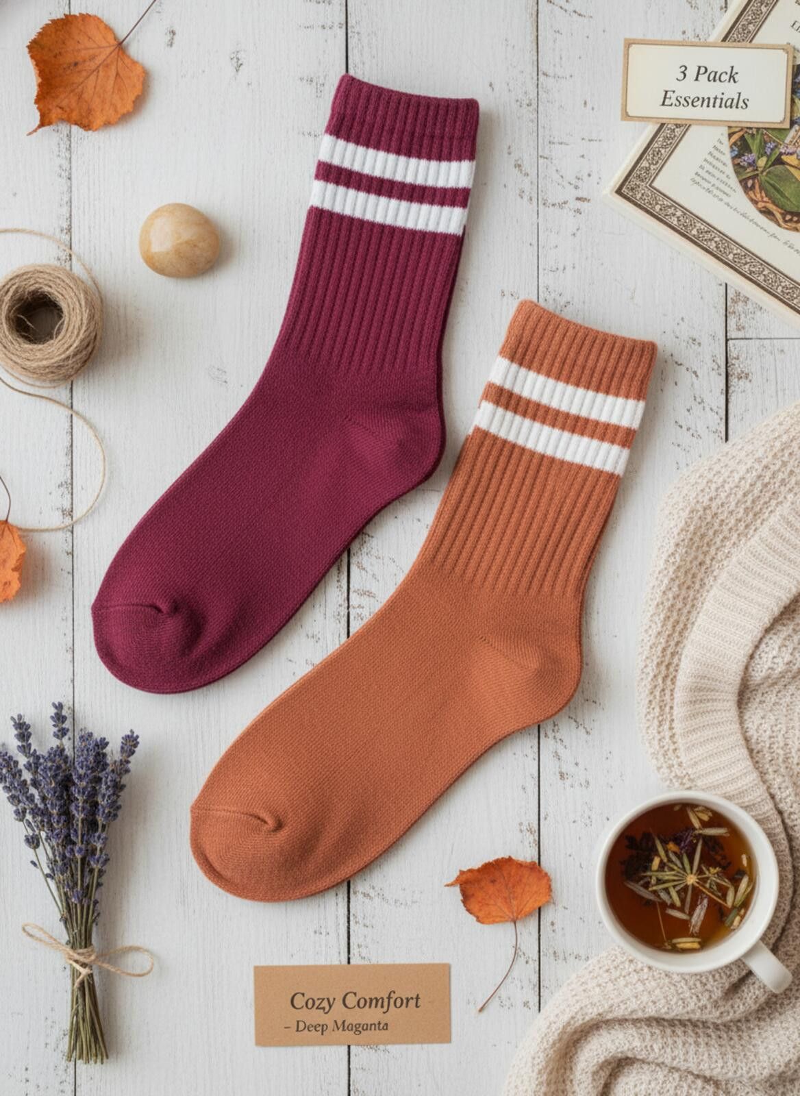 Other Gap Kids Varsity Crew Multicolored Socks 3-Pack (Medium) Size ONE SIZE - 5 Thumbnail