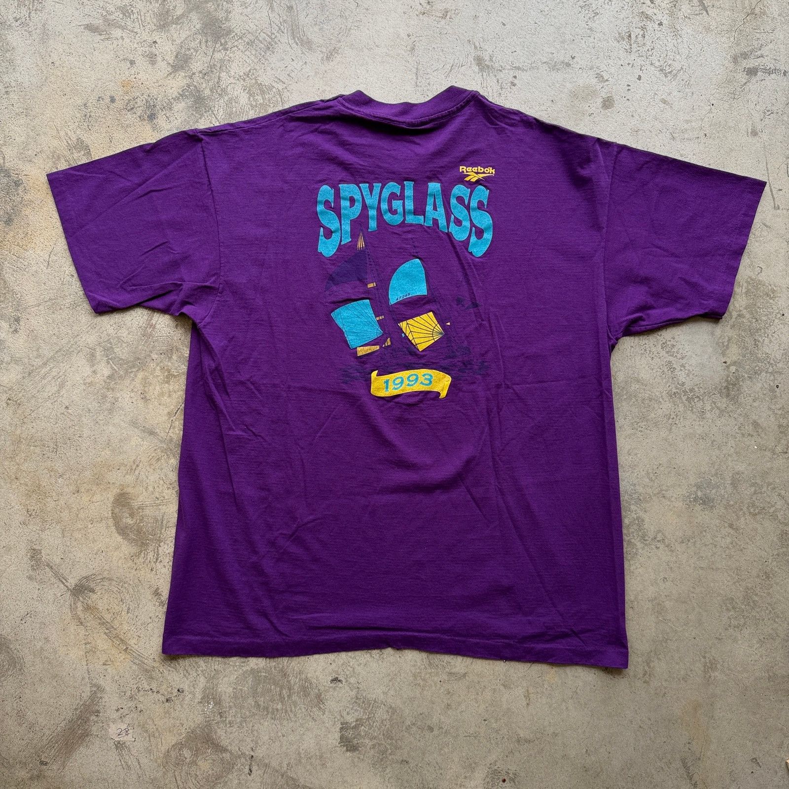 Reebok Vintage 1993 Reebok Spyglass Sailing T-Shirt Size 2XL Size US XXL / EU 58 / 5 - 2 Thumbnail