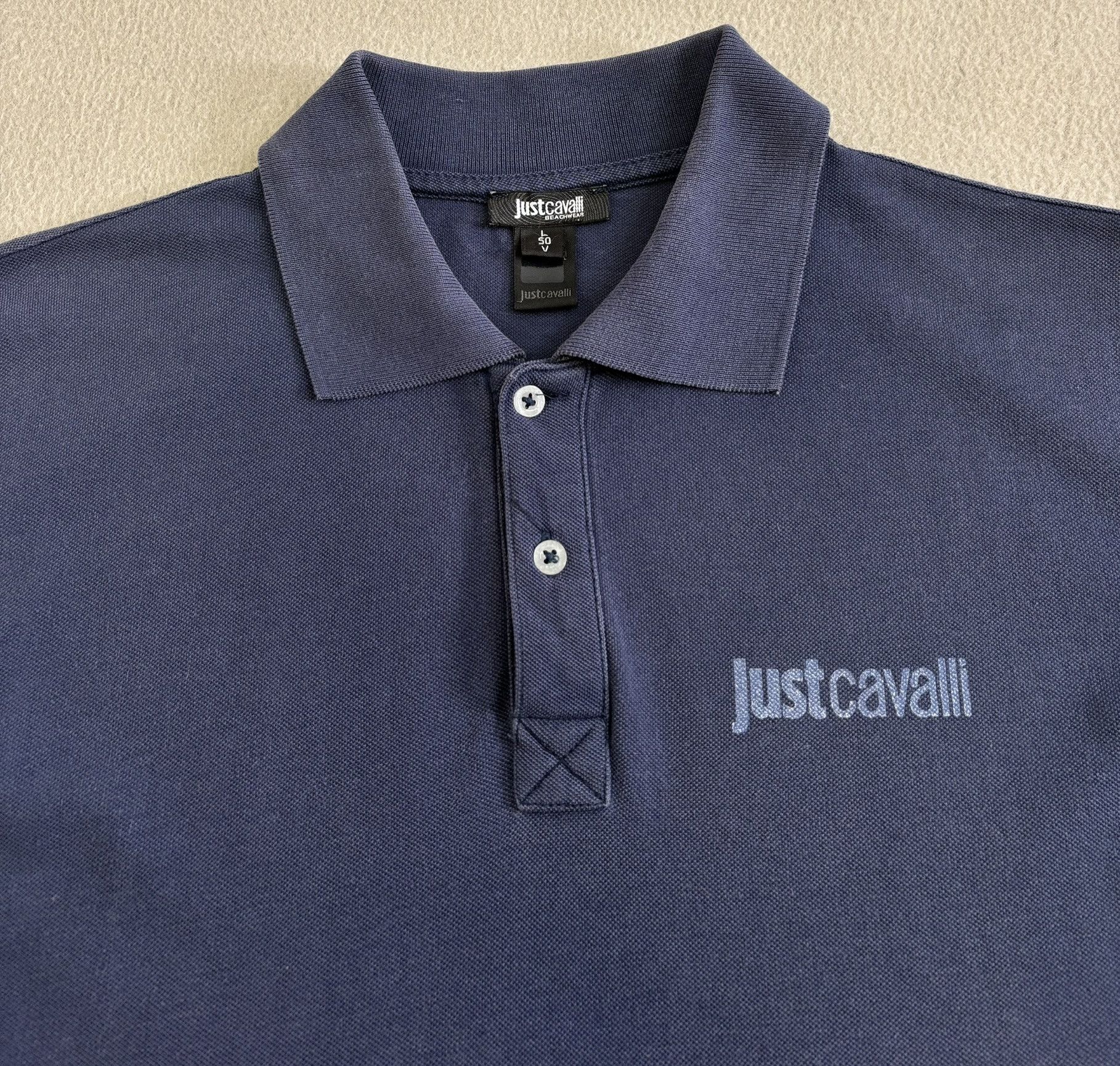 Just Cavalli Just Cavalli Navy Polo Large Size US L / EU 52-54 / 3 - 8 Thumbnail