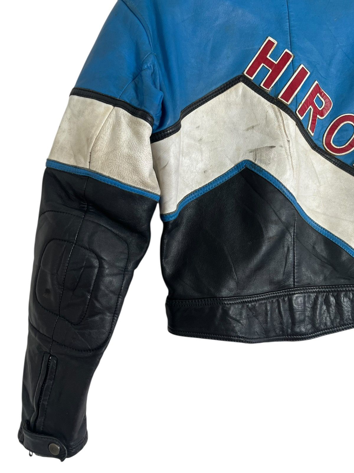 Japanese Brand 90s Vintage Racing Team Series Yamaha Dunlop Leather Jacket Size US M / EU 48-50 / 2 - 7 Thumbnail