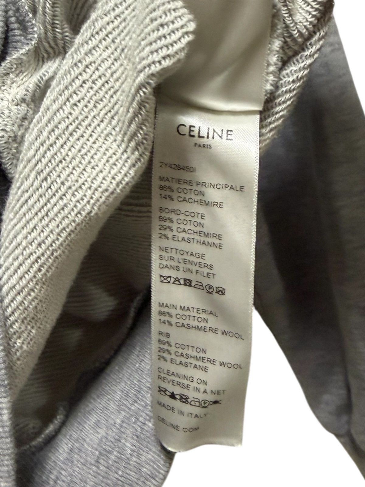 Celine Celine Women’s Cashmere Cotton Blend Classic Logo Hoodie XS Size XS / US 0-2 / IT 36-38 - 7 Thumbnail