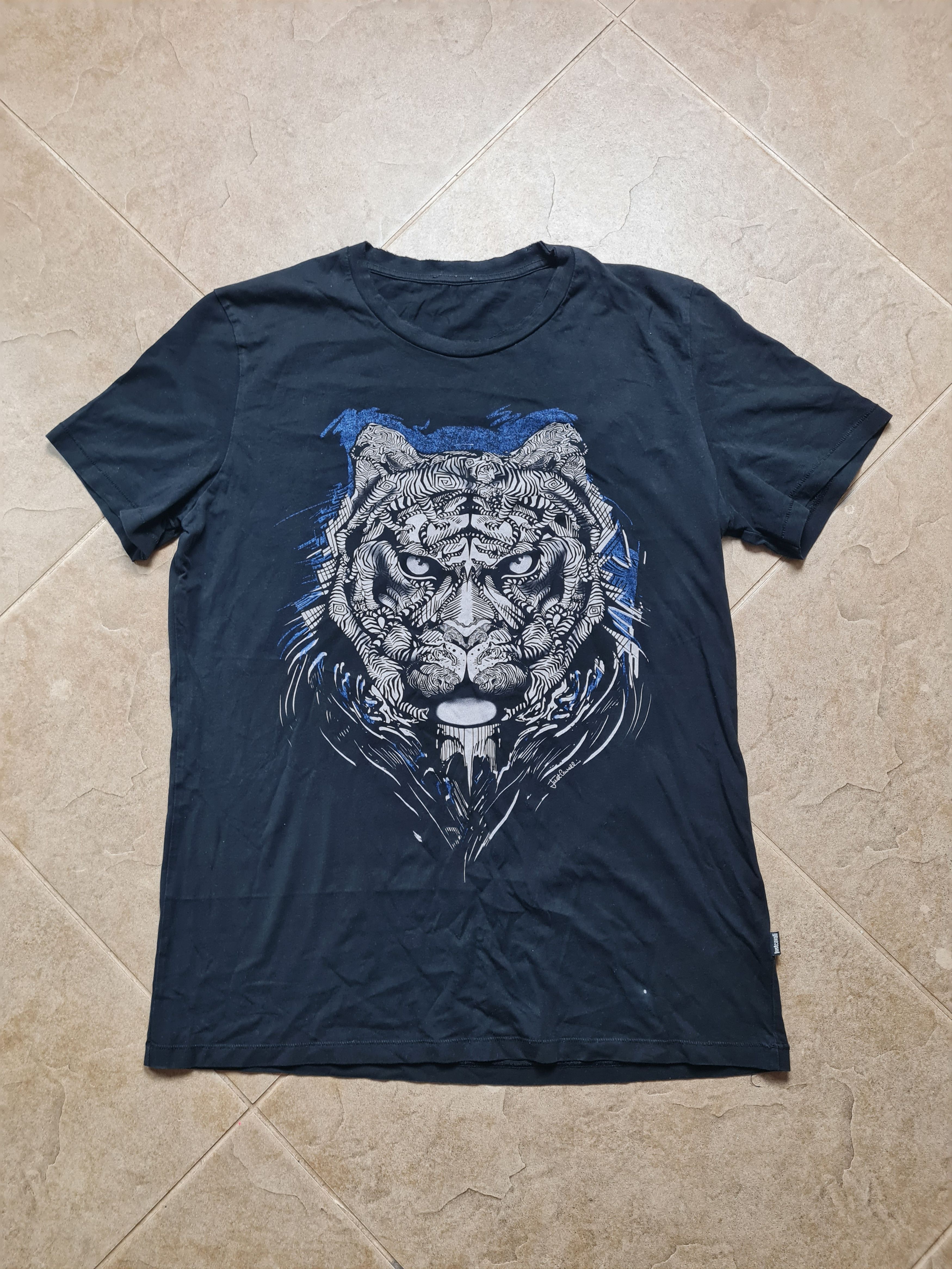 Just Cavalli Just Cavalli Lion Animal Big Logo print tee shirt size M Size US M / EU 48-50 / 2 - 1 Thumbnail