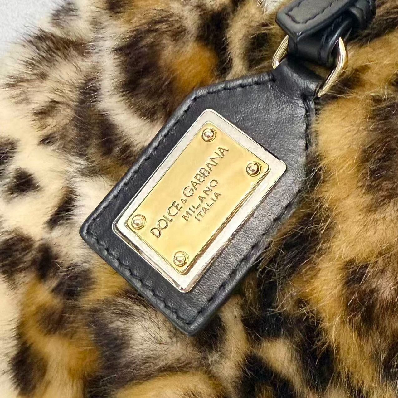 Dolce & Gabbana Dolce & Gabbana Faux Leopard Fur Sicily tote shoulder bag Size ONE SIZE - 2 Thumbnail