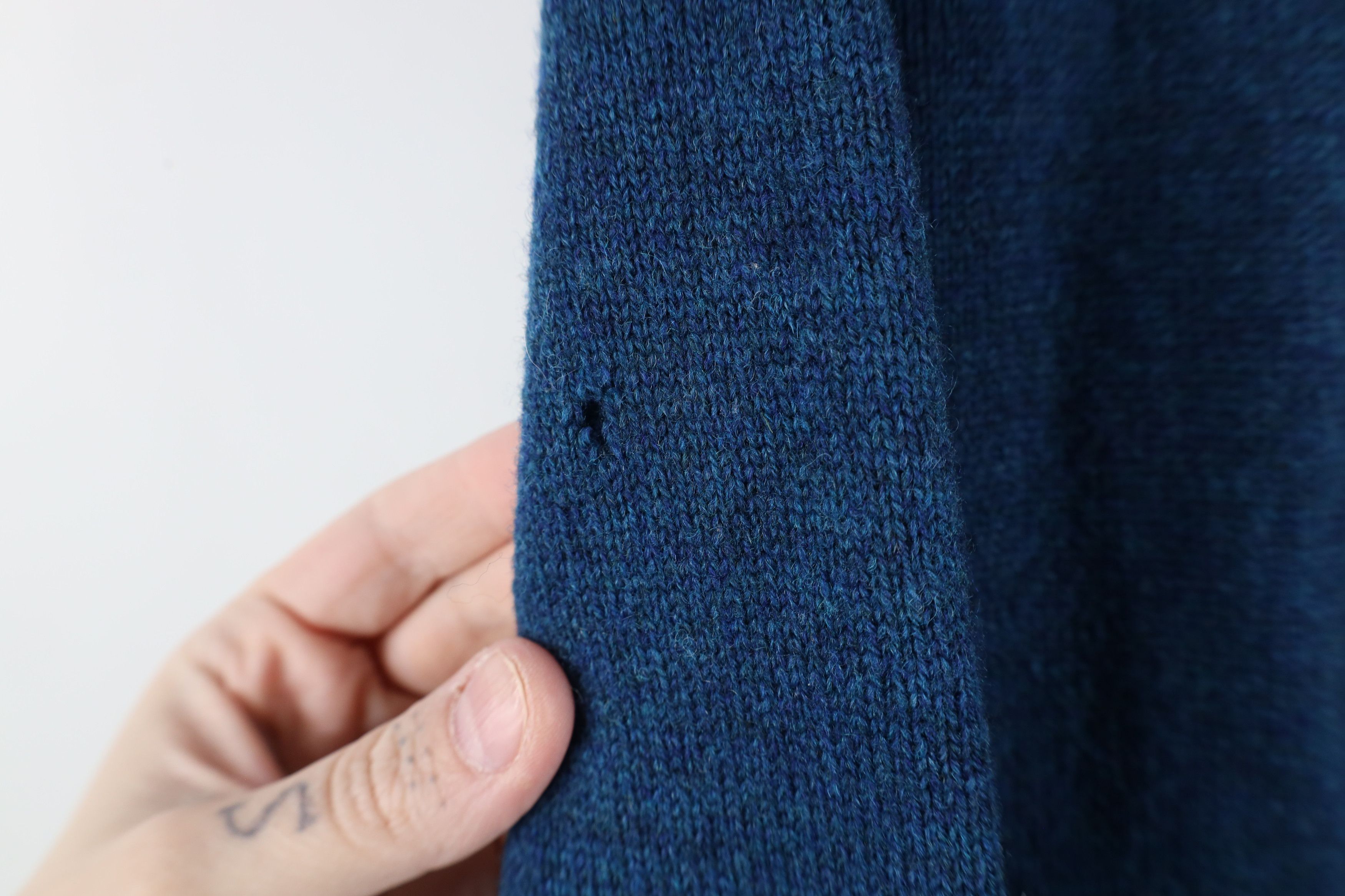 L.L. Bean × Vintage Vintage 70s LL Bean Scotland Wool Knit Cardigan Sweater Size US L / EU 52-54 / 3 - 4 Thumbnail