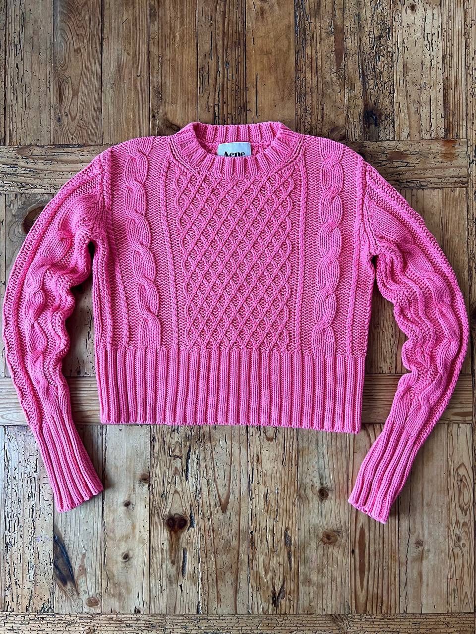 Acne Studios Acne Studios Lia Cable cotton sweater Size XS / US 0-2 / IT 36-38 - 1 Thumbnail