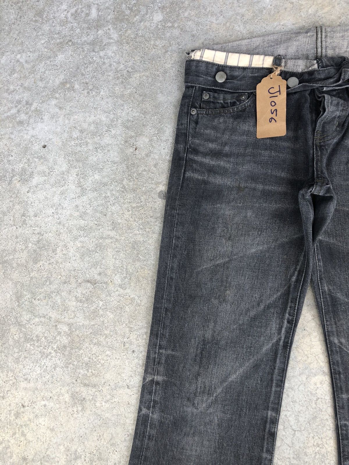If Six Was Nine Japanese Platium Moussy Flared Jeans Distressee Jeans Size US 31 - 7 Thumbnail
