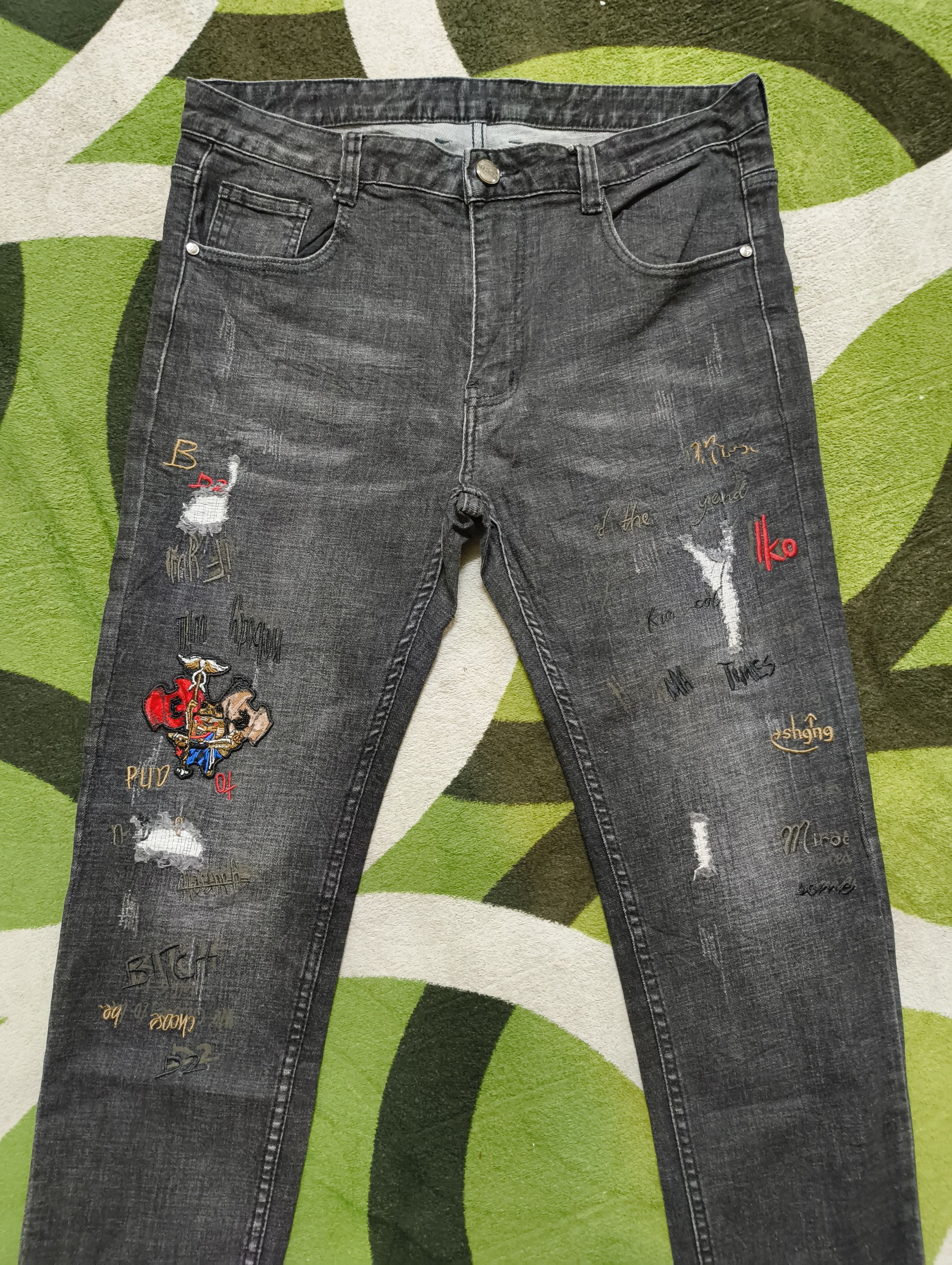 Japanese Brand EMPORIO JEANS AVANT GARDE FUN DENIM Size US 35 - 13 Thumbnail