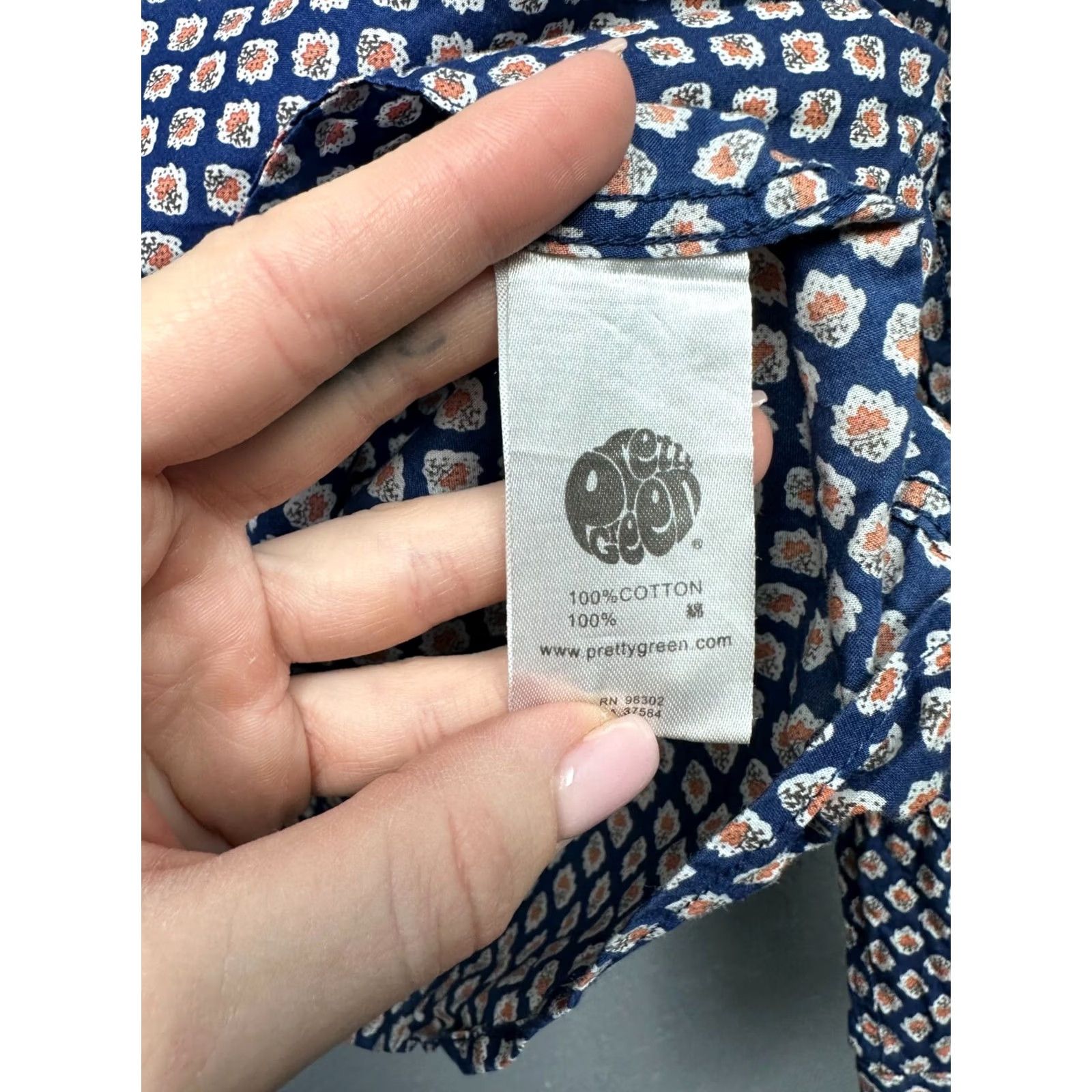 Pretty Green Pretty Green Mens Long Sleeve Shirt Size M Size US M / EU 48-50 / 2 - 4 Thumbnail
