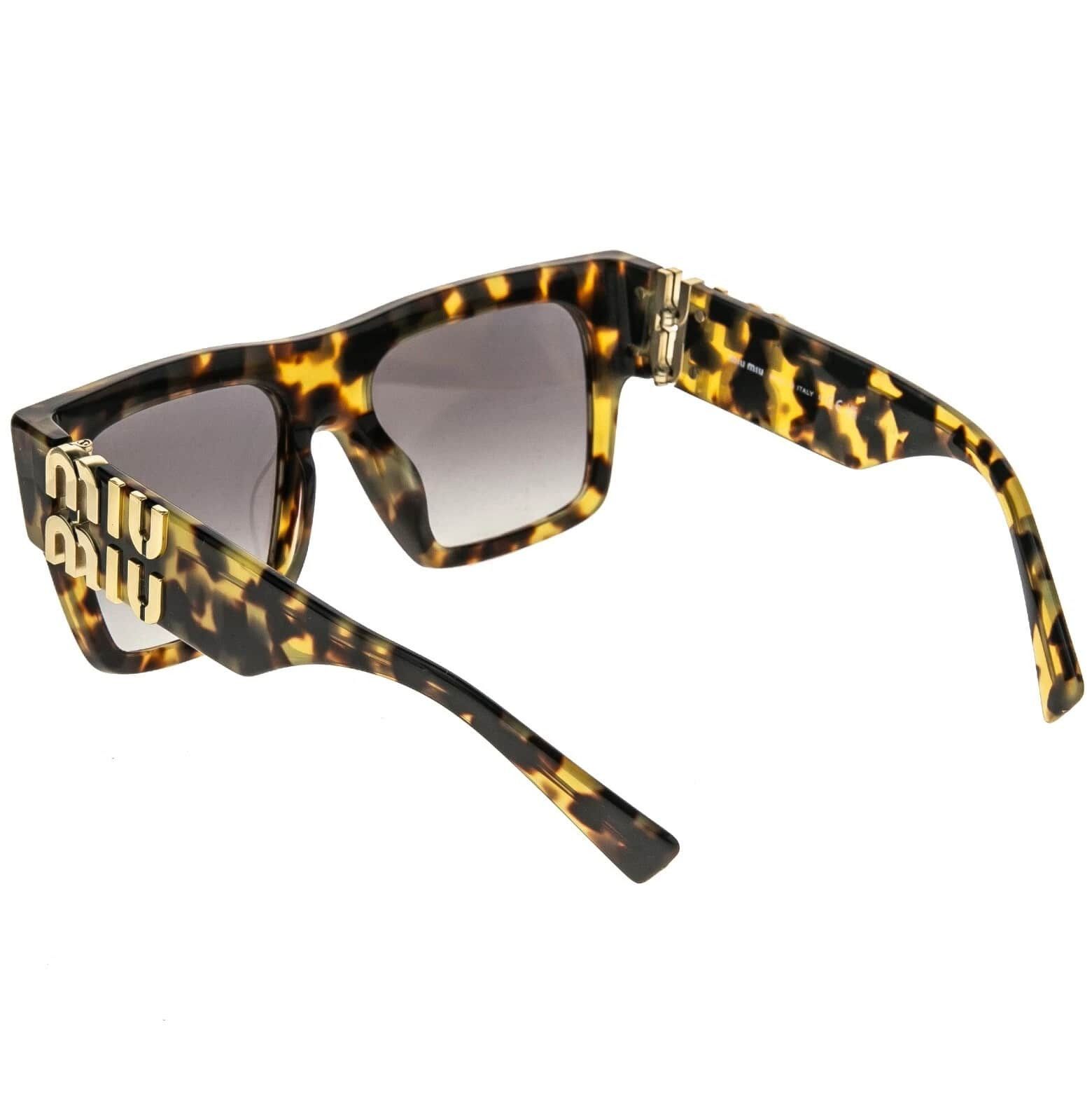 Miu Miu MIU MIU LOGO MU10WS Brown Havana Geometric Luxury 10W Size ONE SIZE - 3 Thumbnail