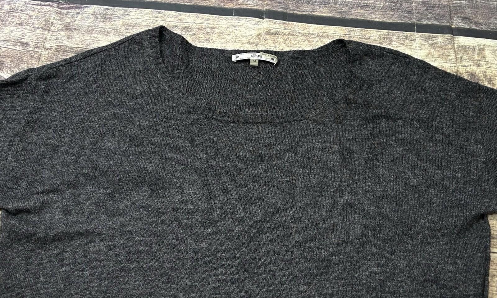 Sonia Rykiel Sioni Sweater Womens Medium Wool Cashmere Blend Lace Hem Size M / US 6-8 / IT 42-44 - 4 Thumbnail