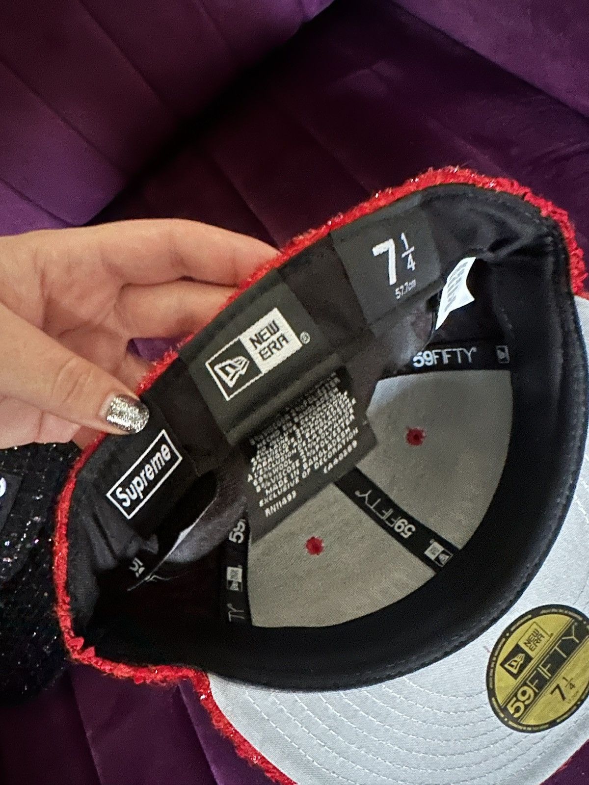 New Era × Supreme Supreme Bouclé Box Logo New Era® Size ONE SIZE - 6 Thumbnail
