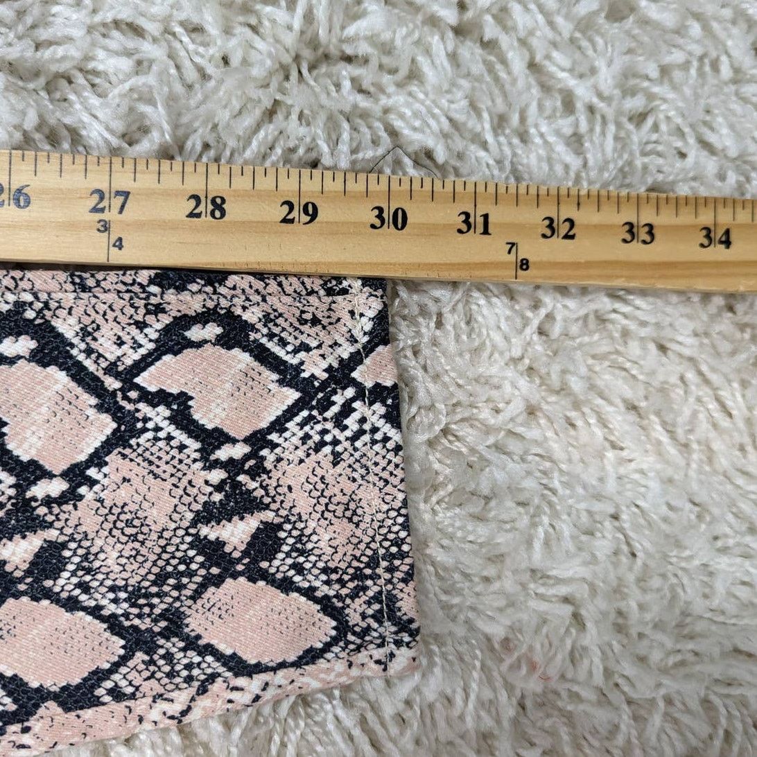 L'AGENCE L’AGENCE Marguerite Pink Python Print High Rise Jeans Size 25" / US 0 / IT 36 - 10 Thumbnail