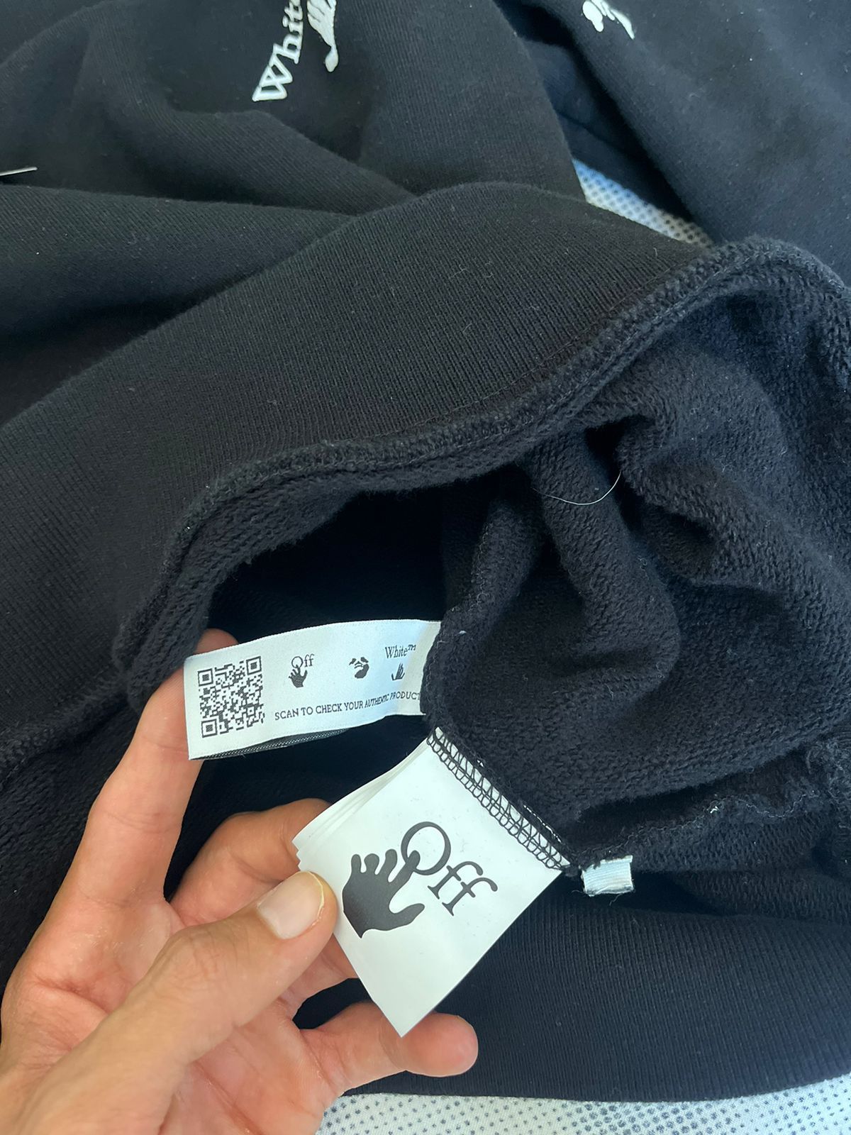 Off-White Off-White Allover Slim Crewneck 'Black' Size US M / EU 48-50 / 2 - 5 Thumbnail