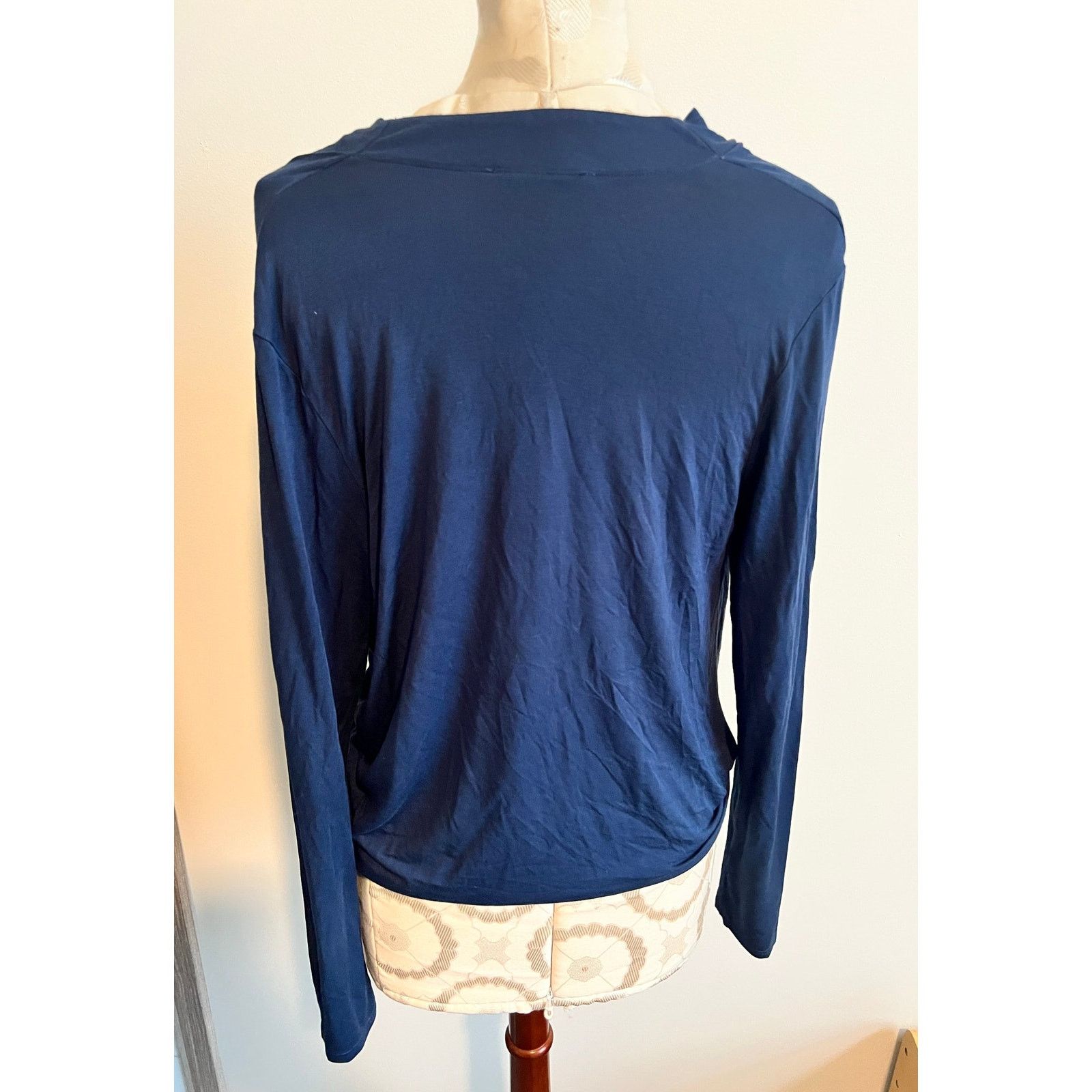 Krisa Revolve Krisa V-neck Long Sleeve Wrap Blouse Small Size S / US 4 / IT 40 - 5 Thumbnail